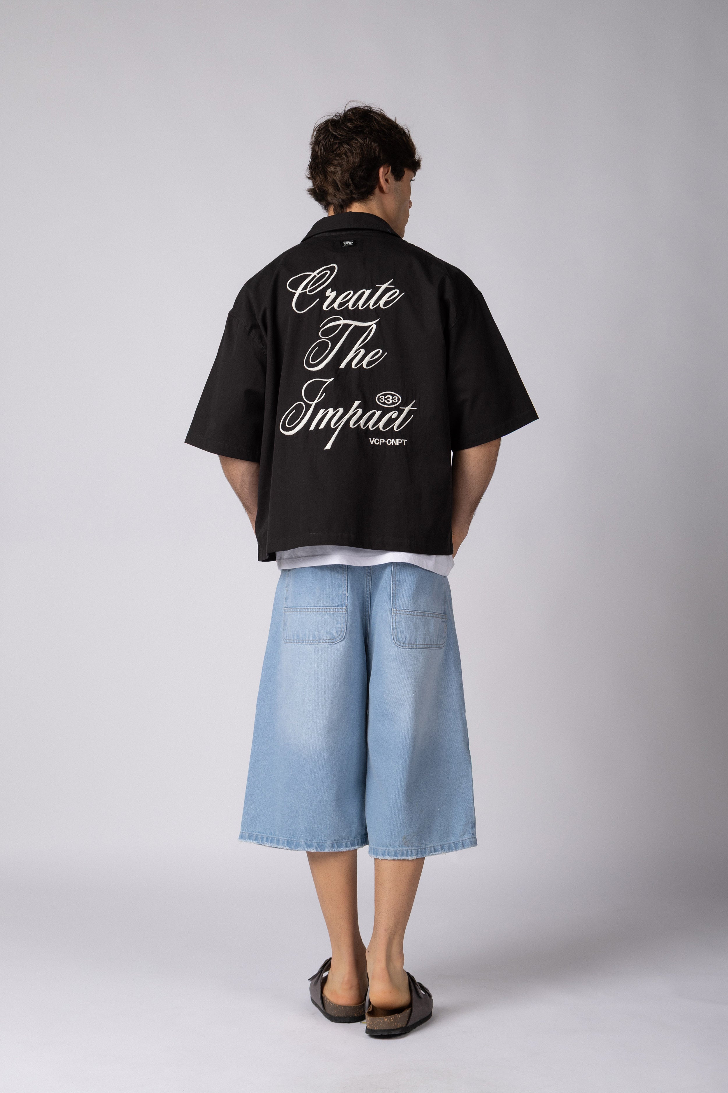 Camisa Manga Corta Kye Impact Negra