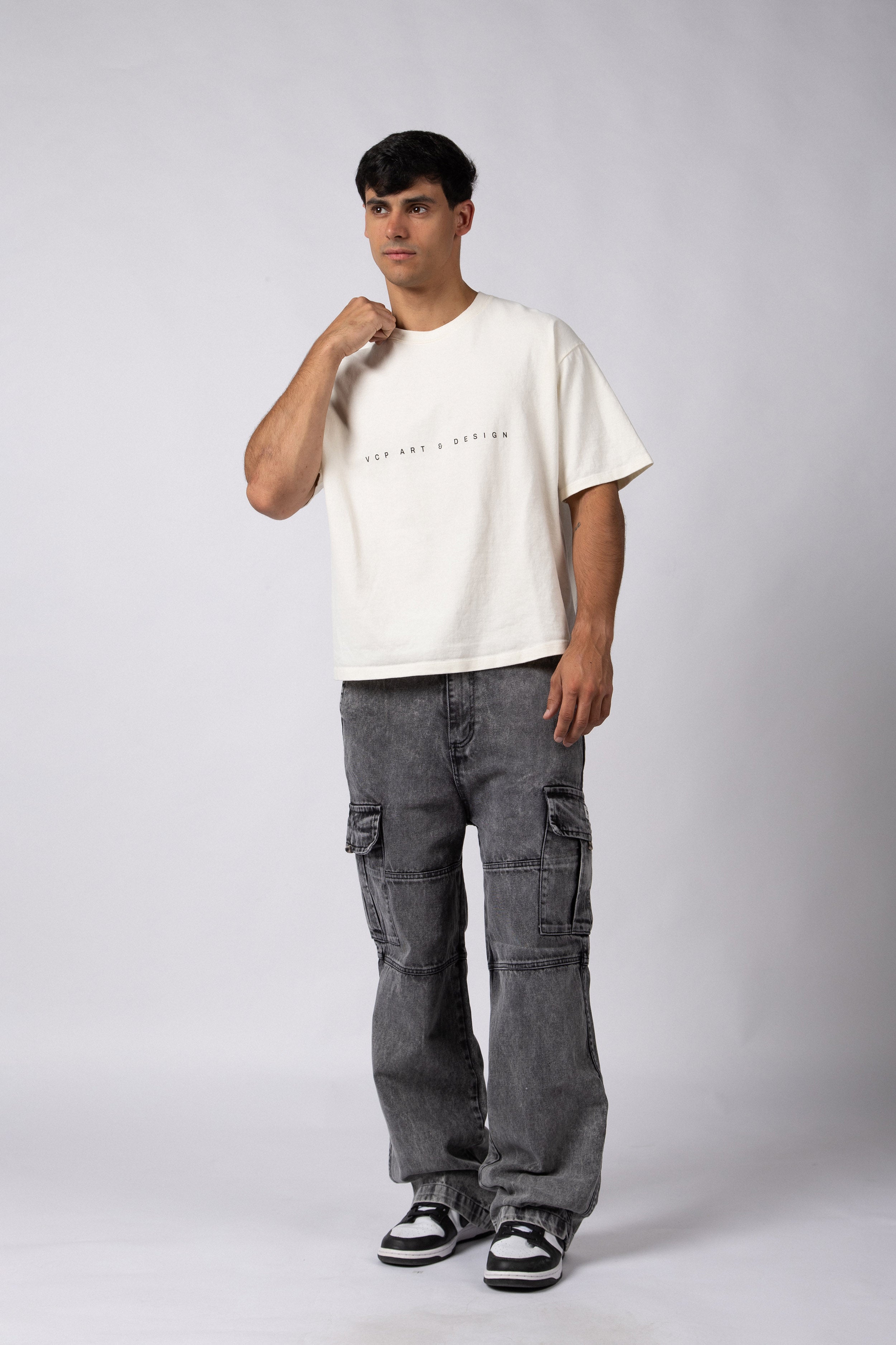 Remera Boxy Invisible Crudo