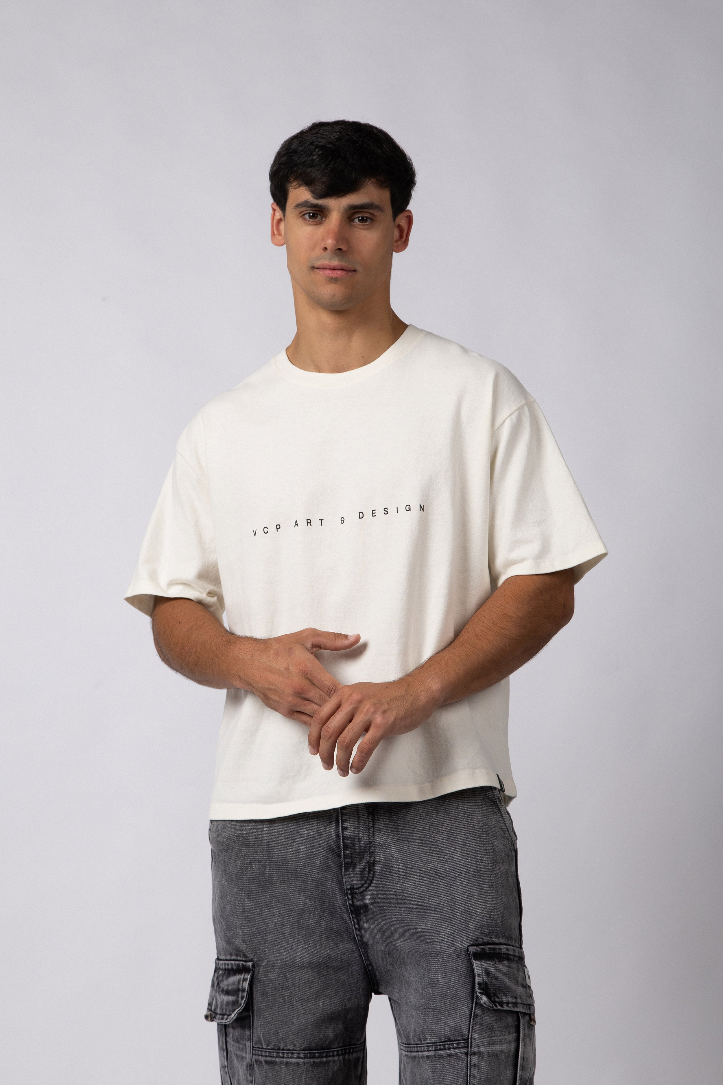 Remera Boxy Invisible Crudo