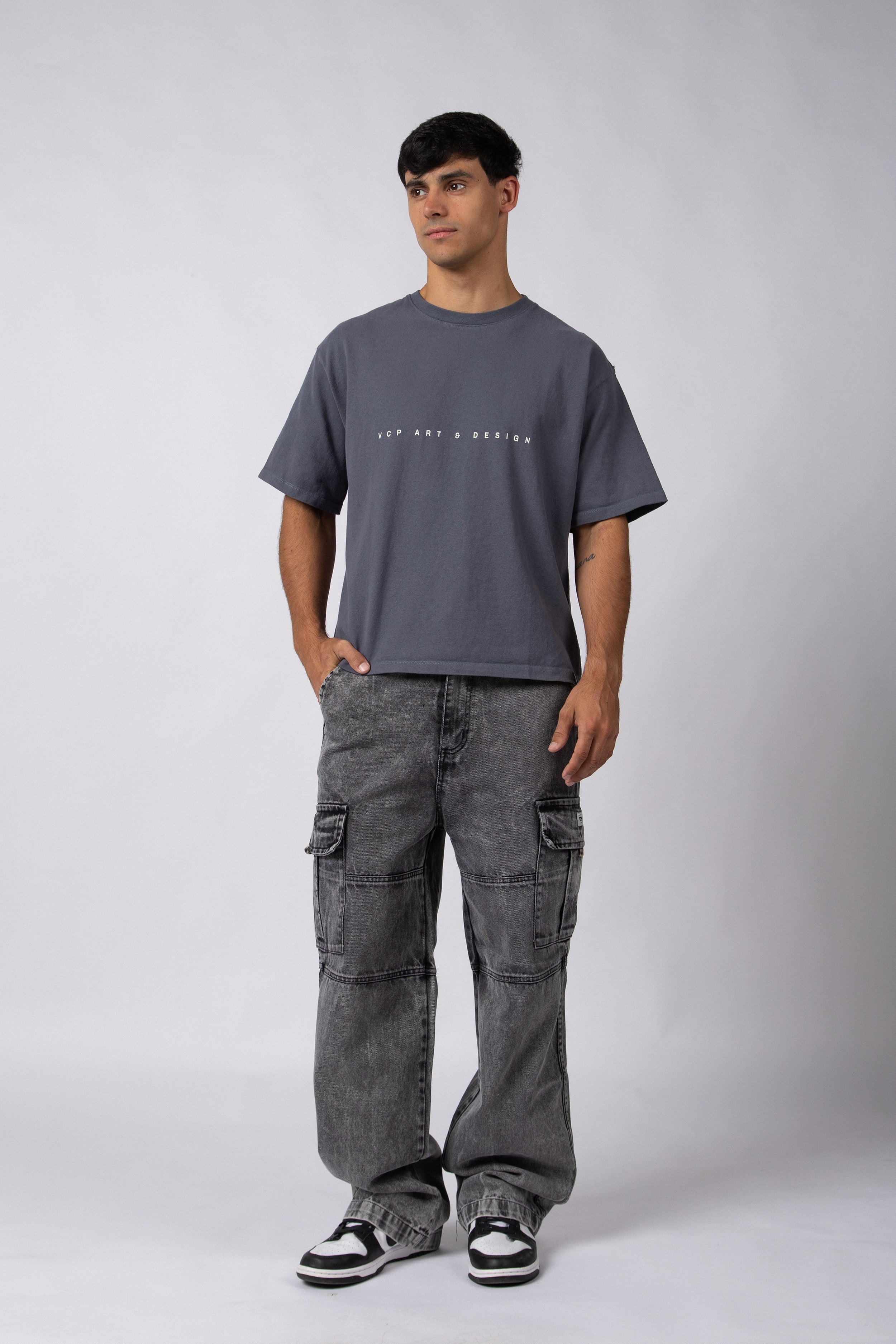 Remera Boxy Invisible Navy