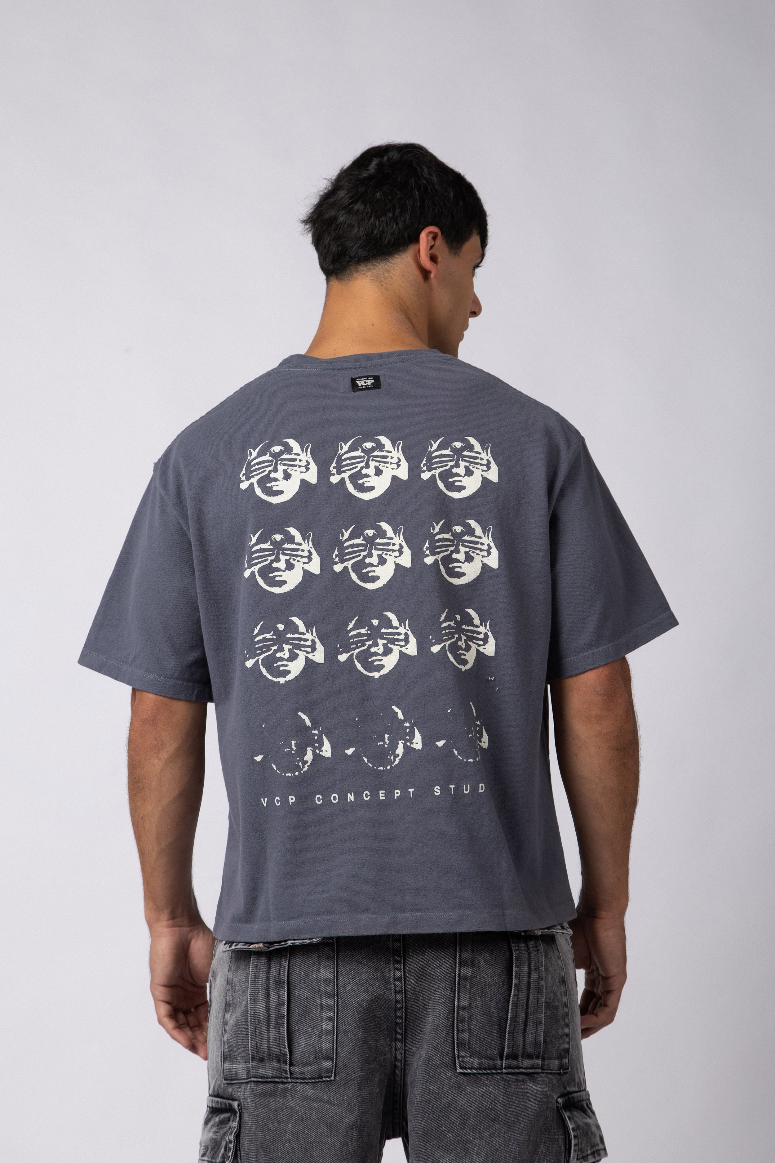 Remera Boxy Invisible Navy