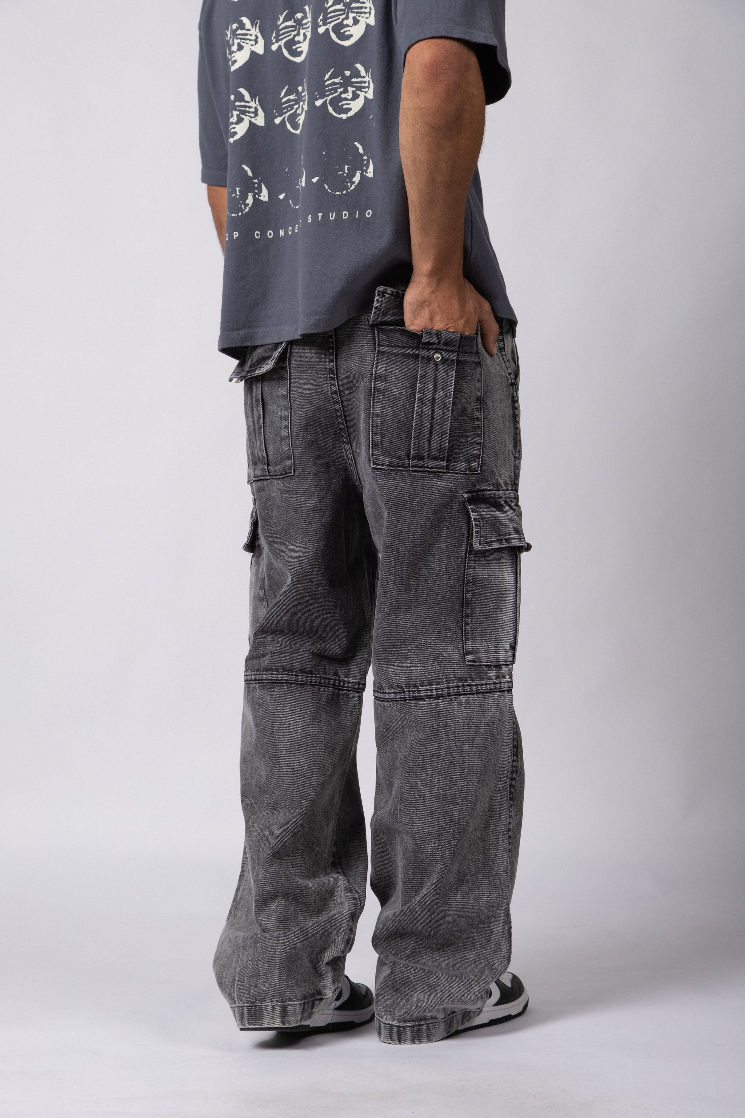 Jean Cargo Darth Acid Grey