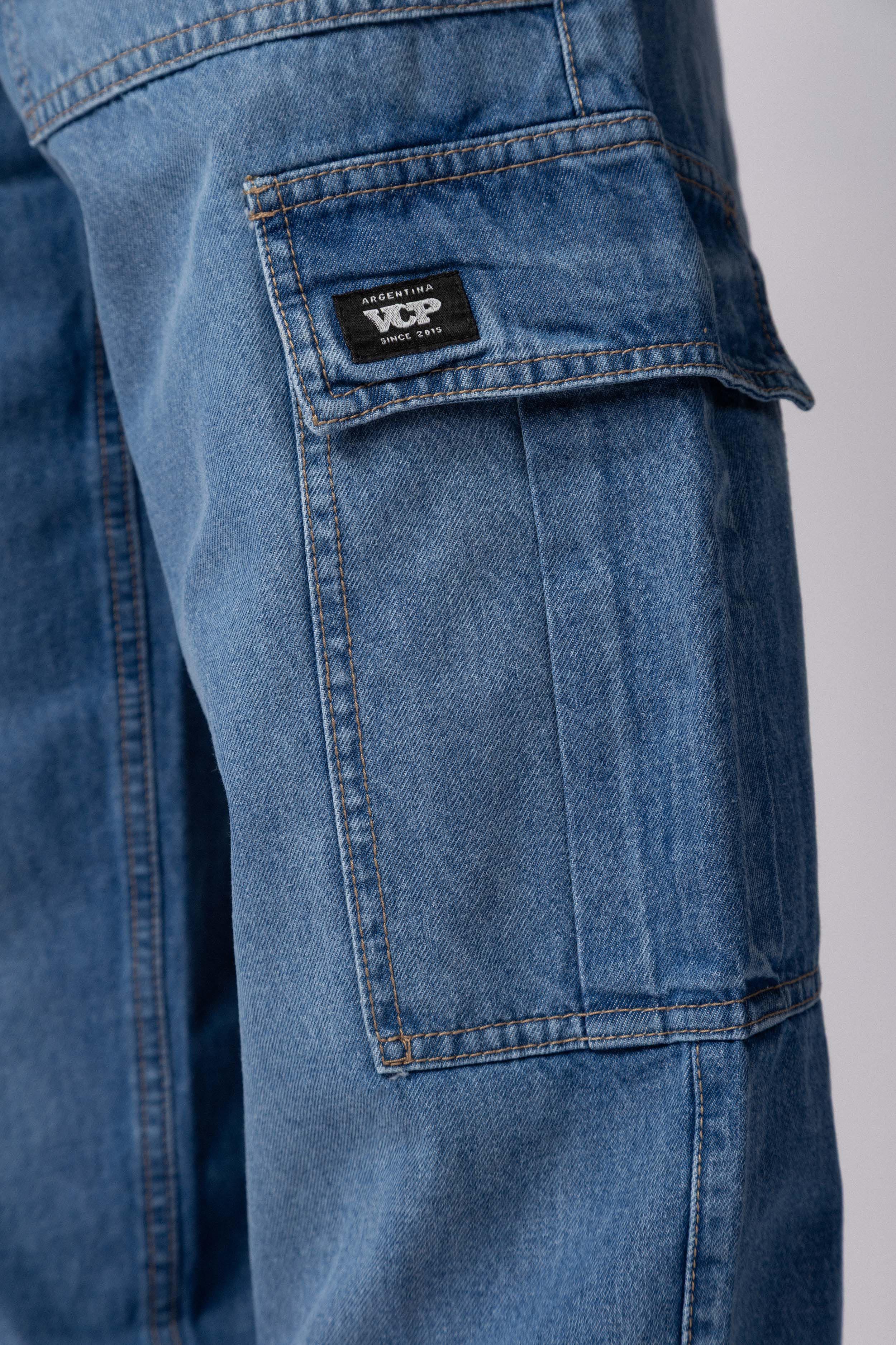 Jean Cargo Volt Celeste