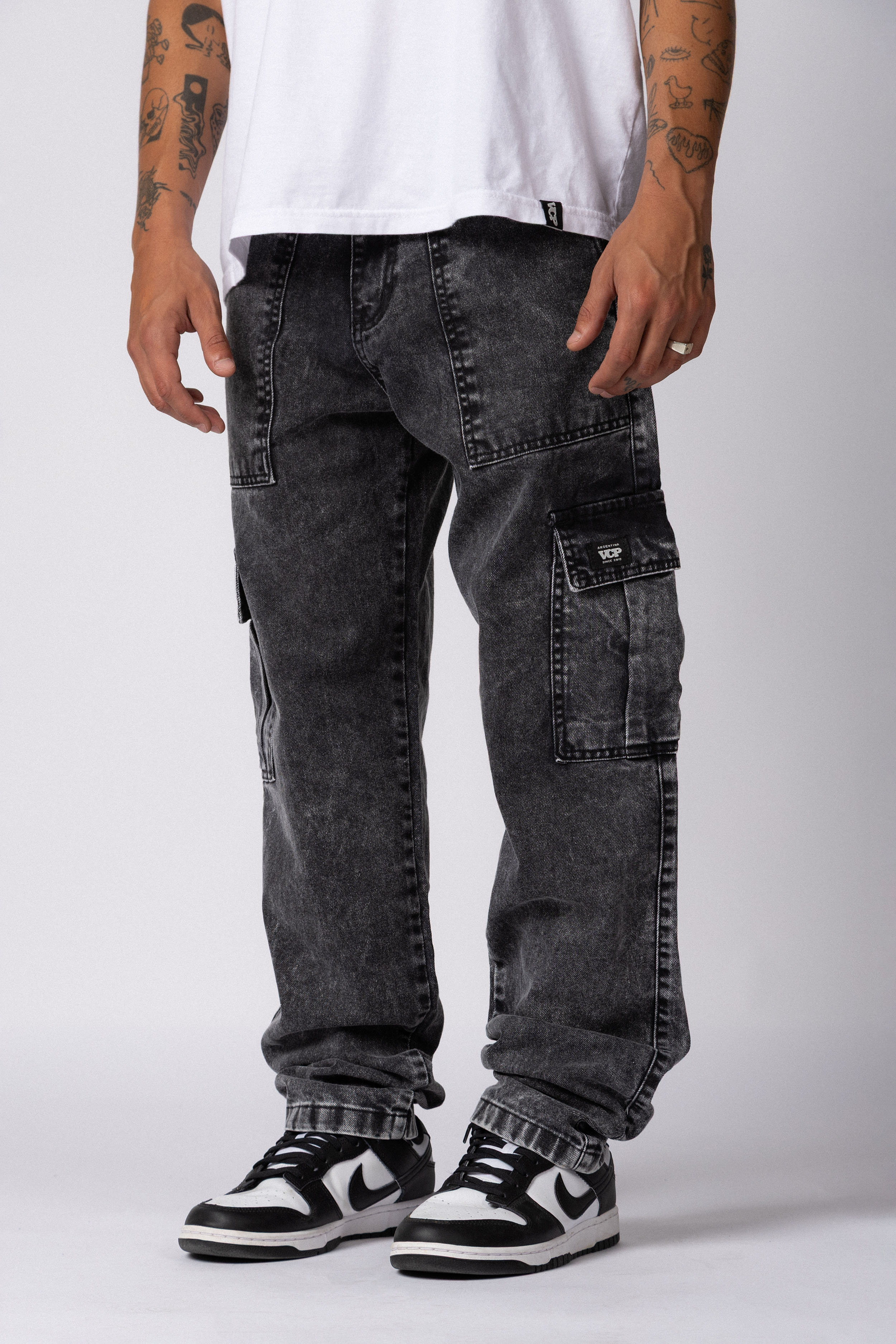 Jean Cargo Volt Smoked Gris