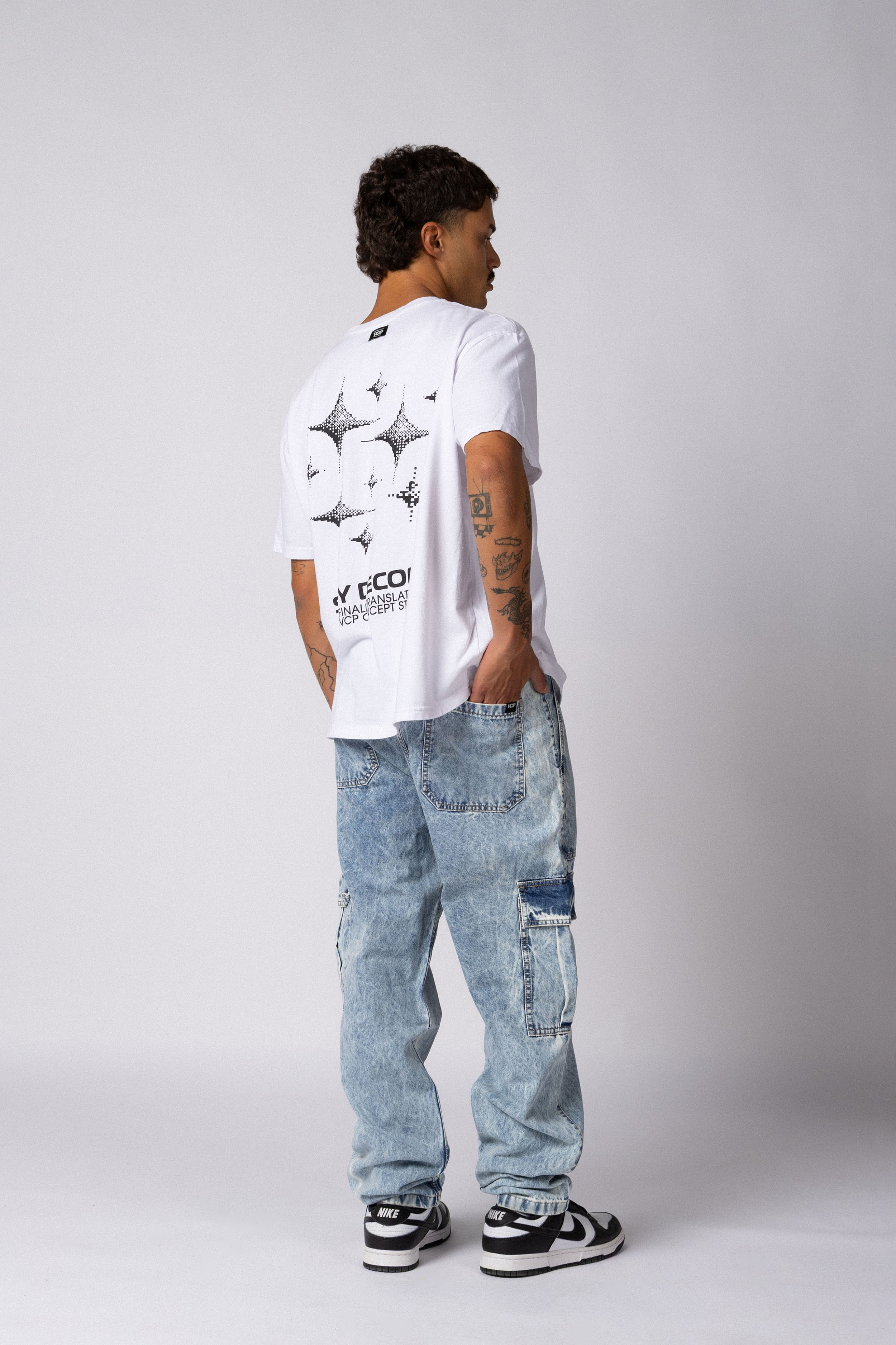 Jean Cargo Volt Snow Celeste