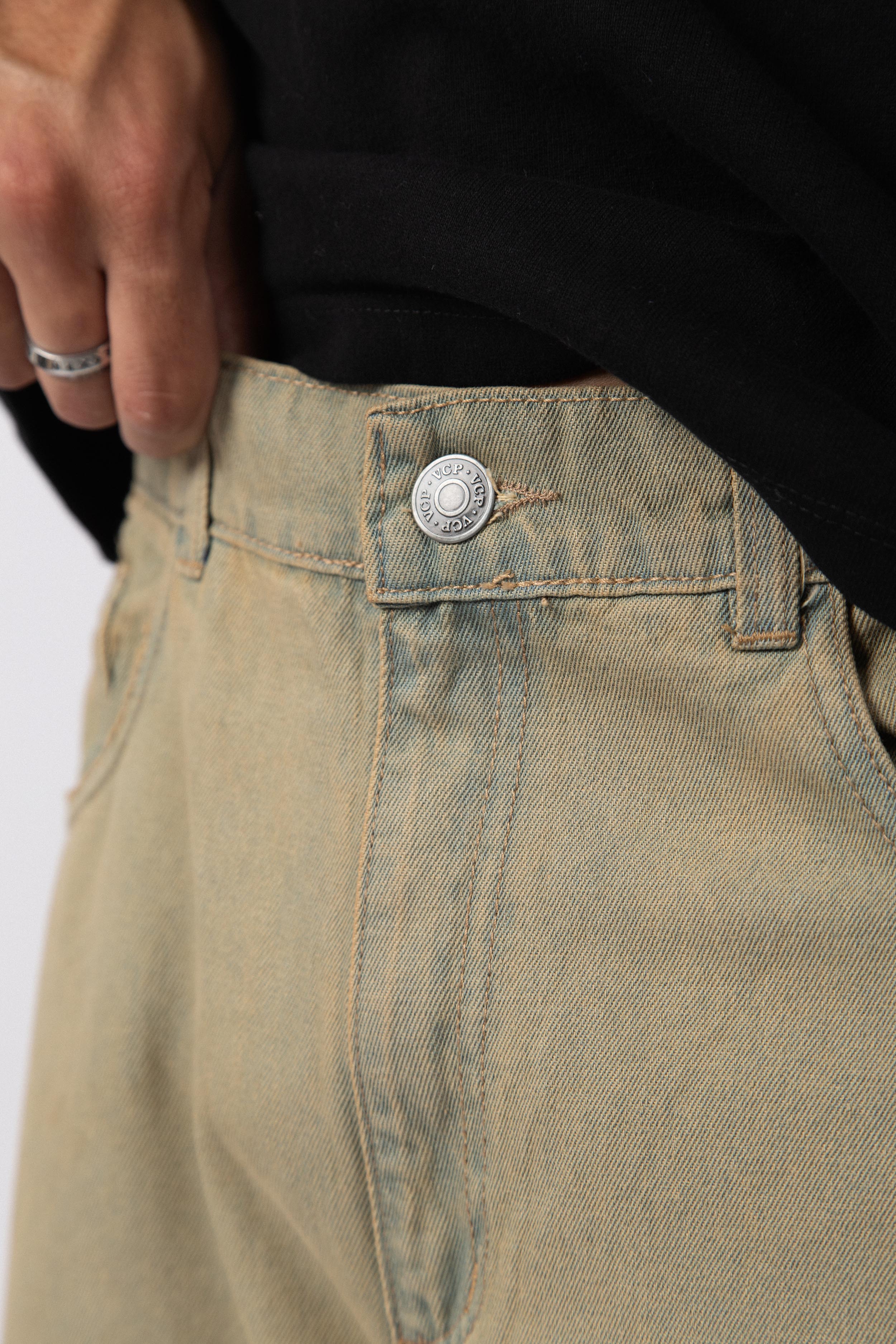 Jean Mom Beetle Oxid Grey