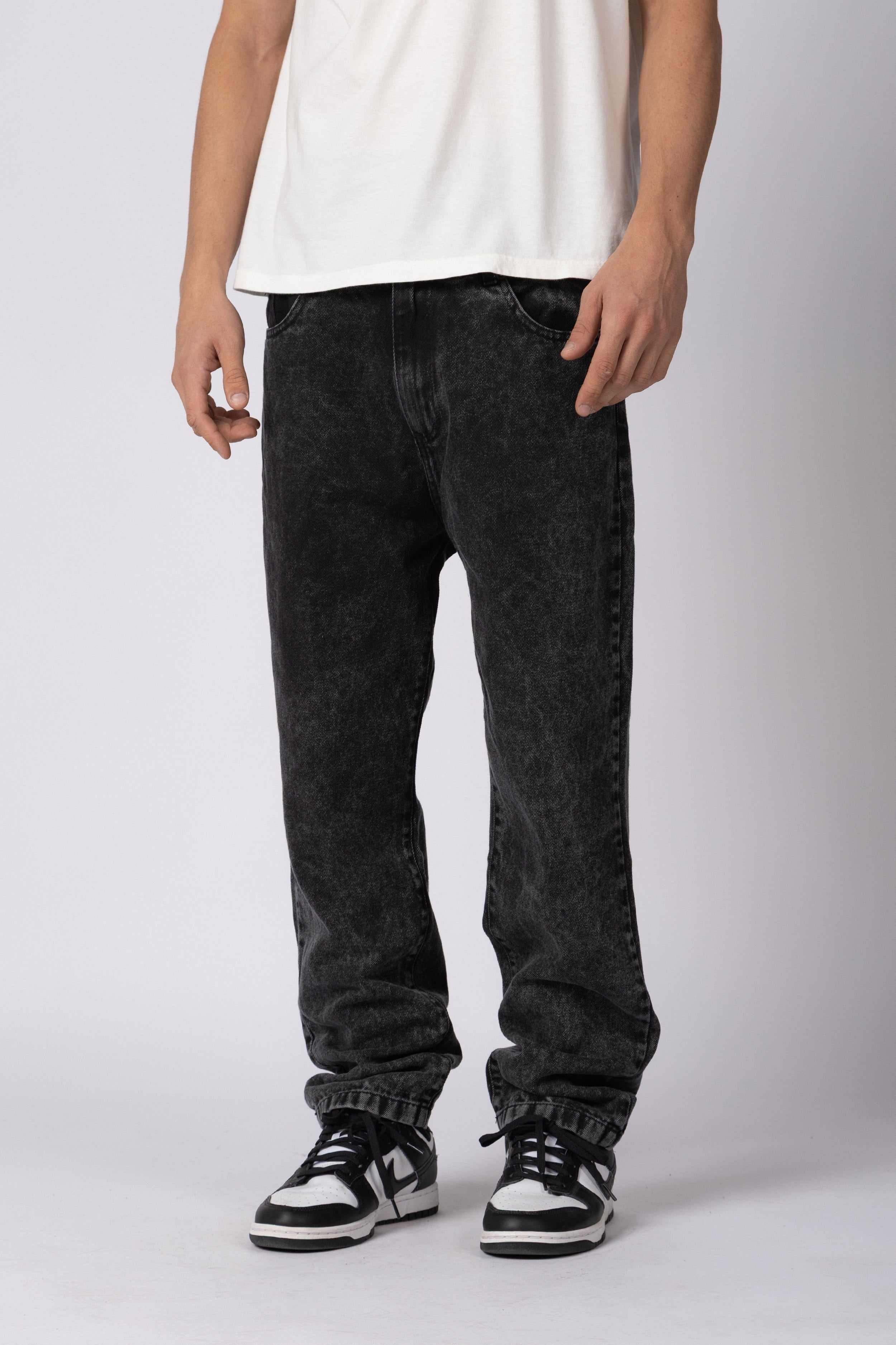 Jean Mom Shelby Smoked Gris