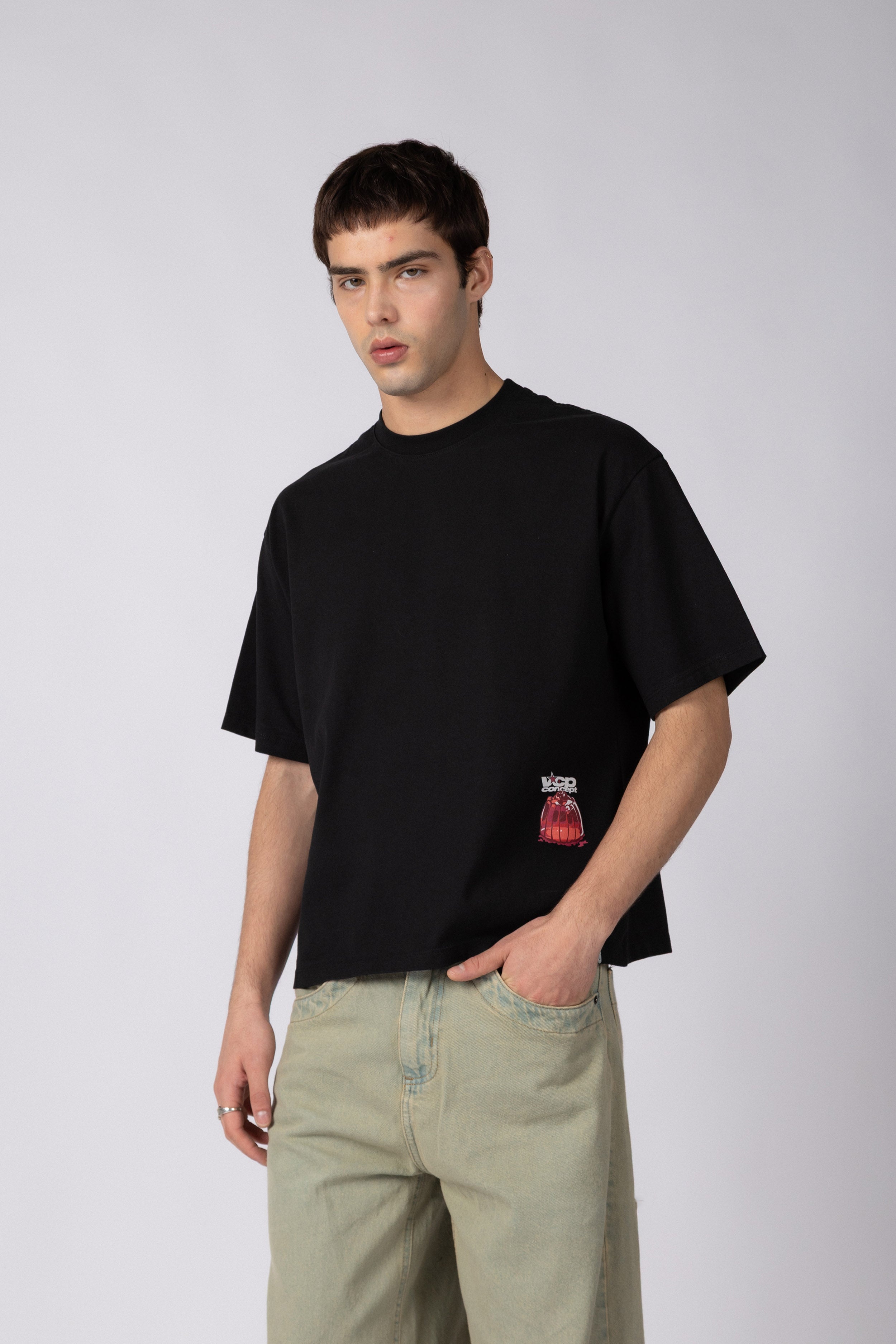 Remera Boxy XN Jelly Negra