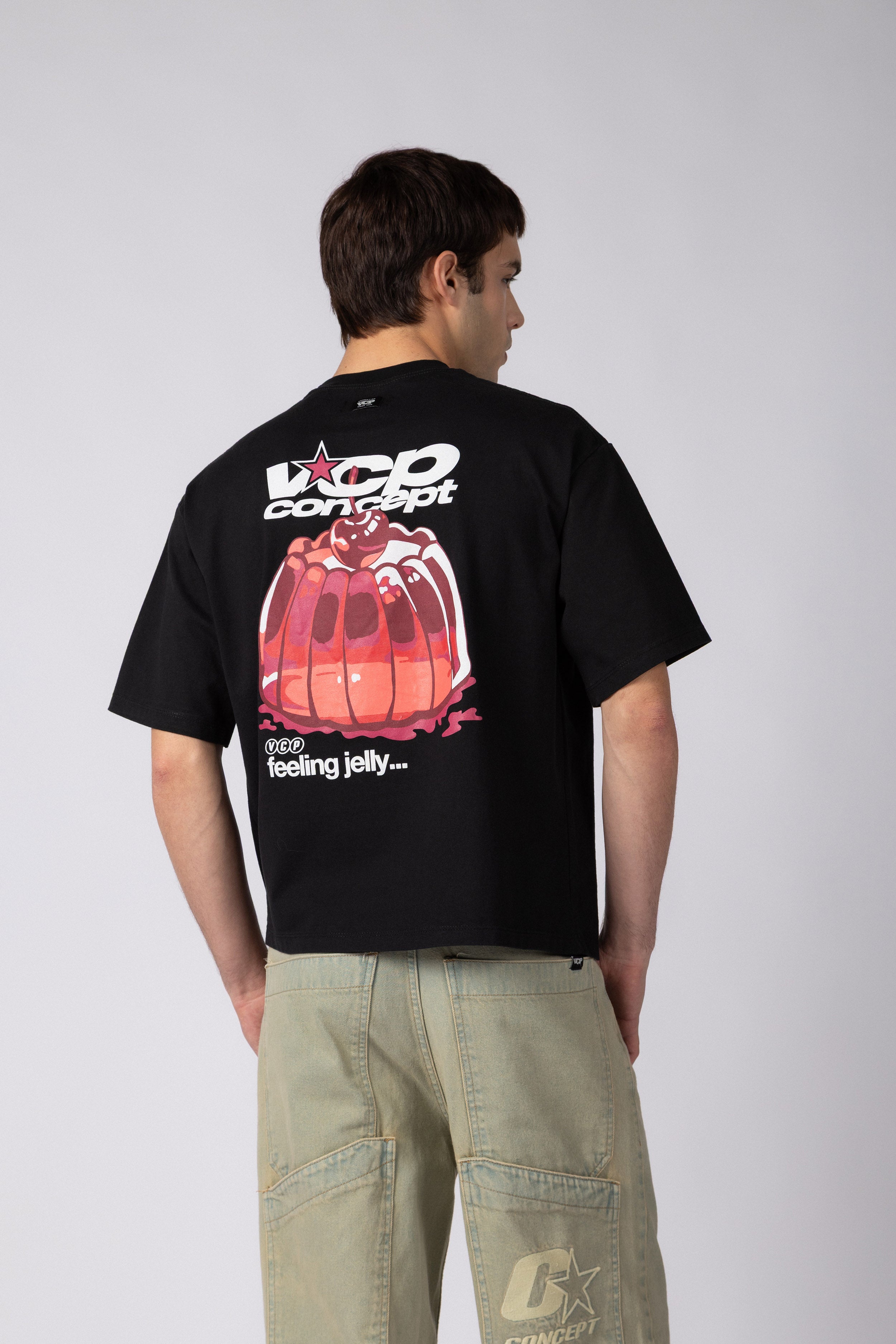 Remera Boxy XN Jelly Negra
