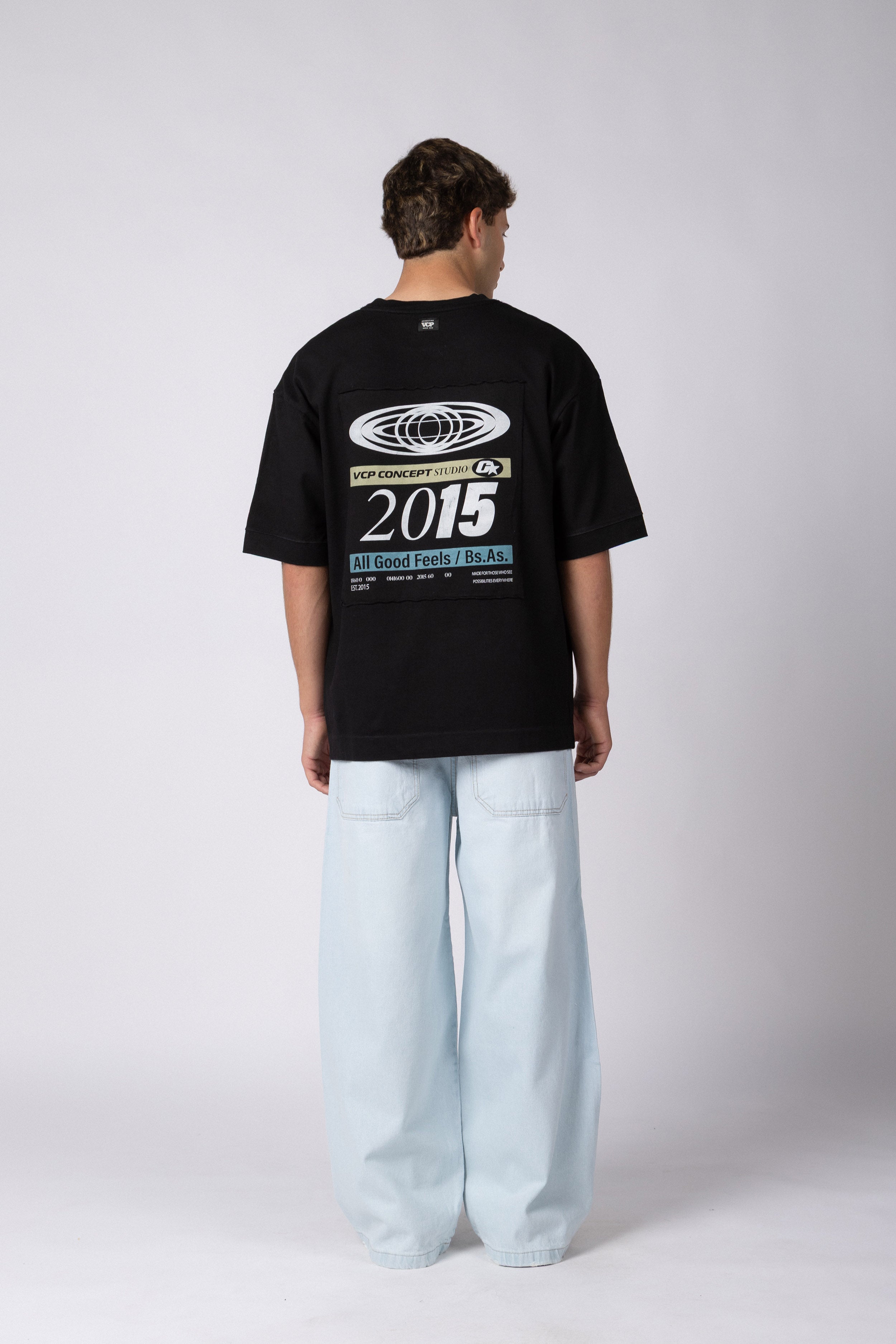 Remera HR Label Negra