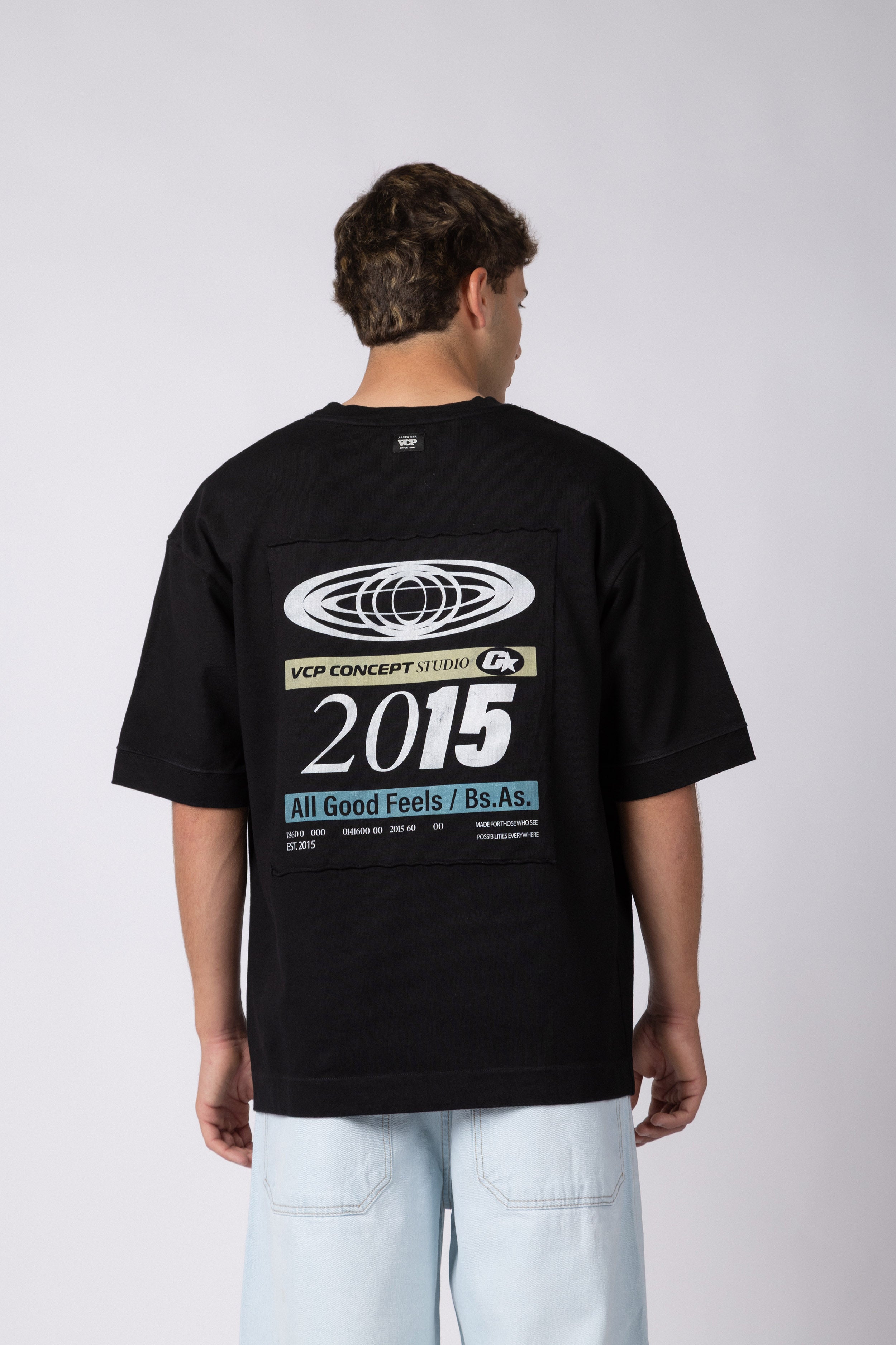 Remera HR Label Negra