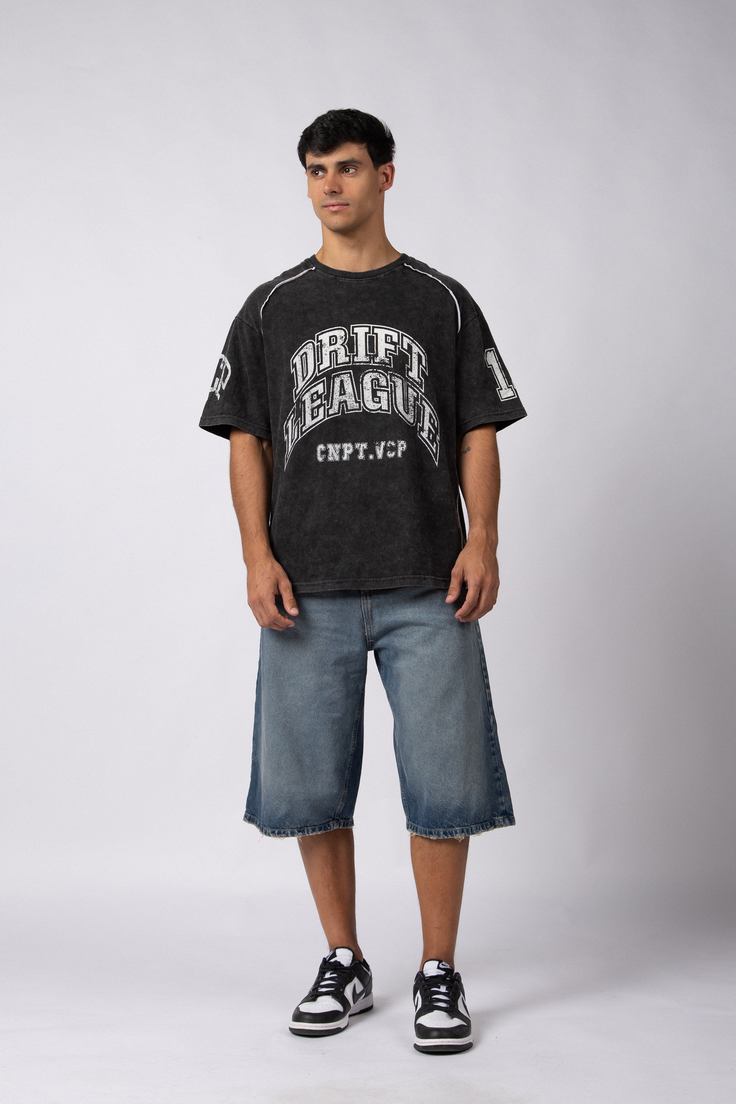 Remera STL League Negra