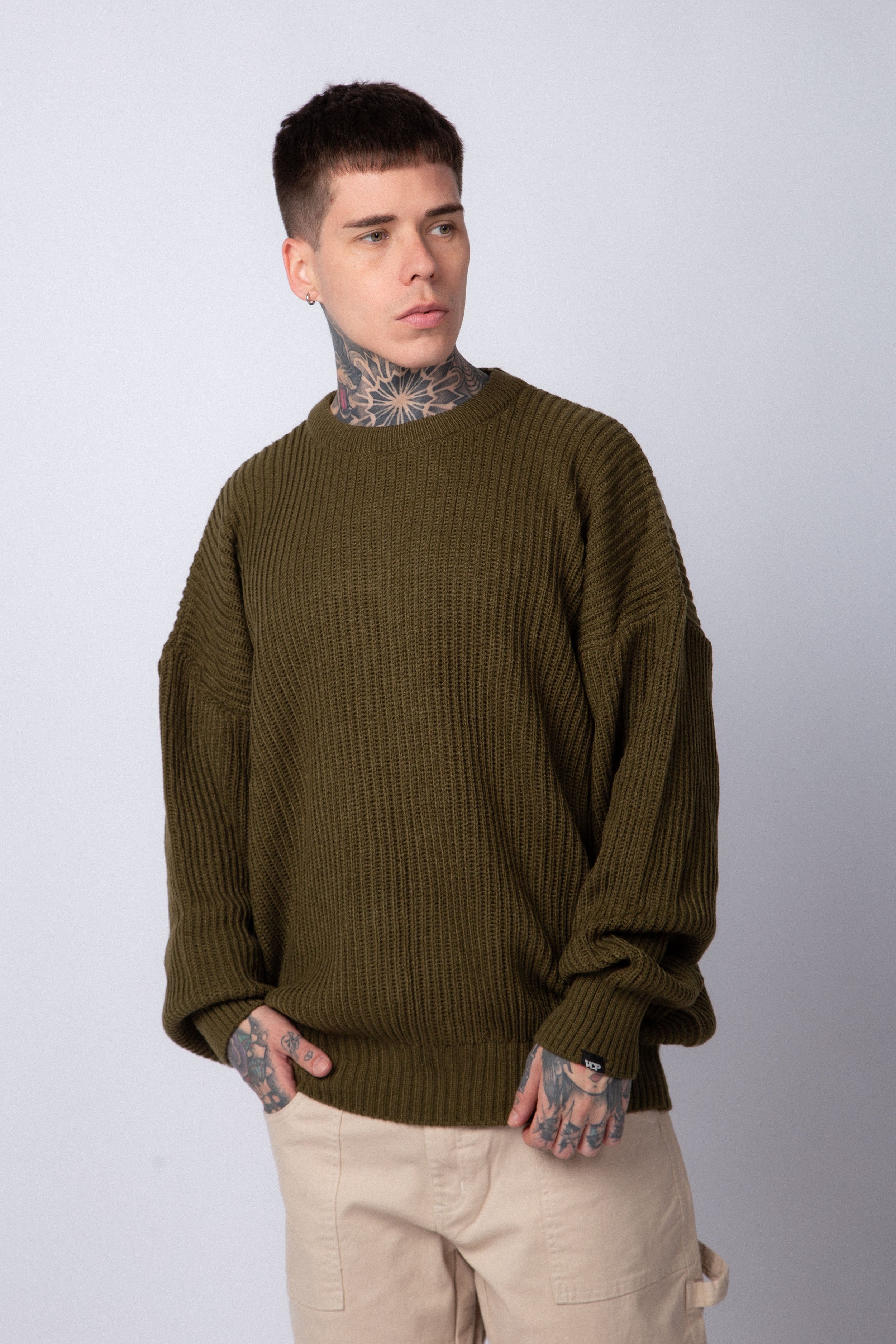 Sweater Over Trekker Militar