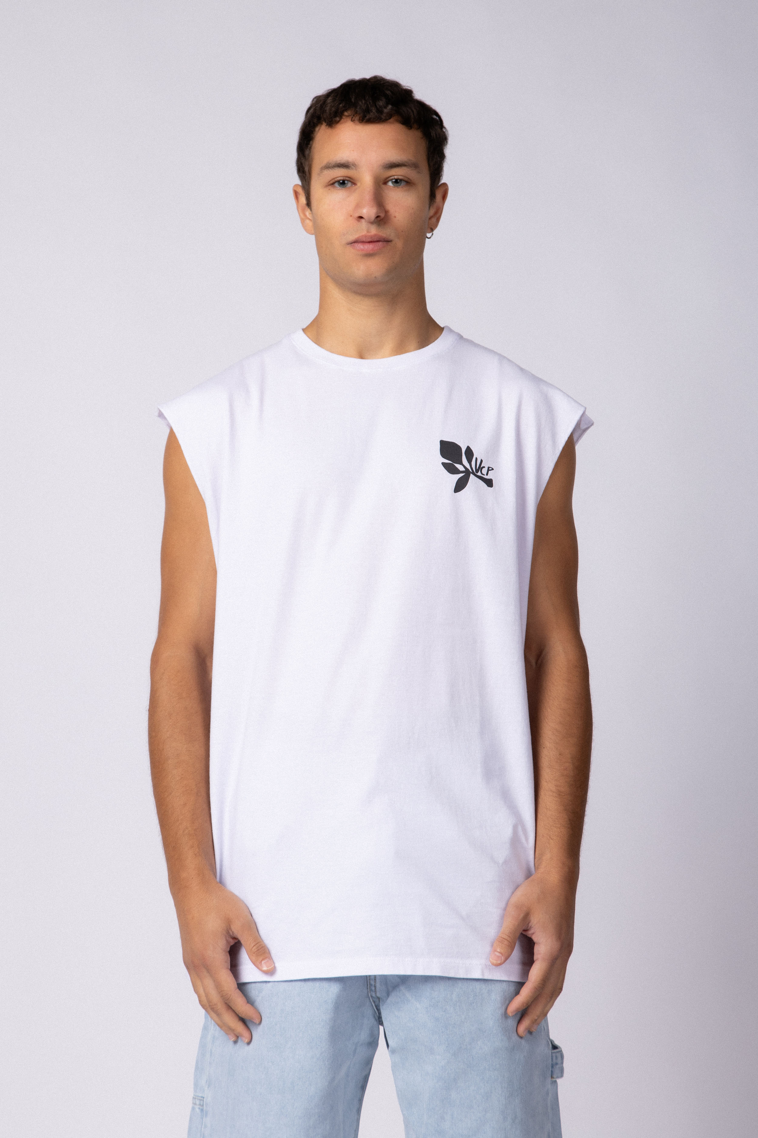 Musculosa Sudadera Kelp Blanca