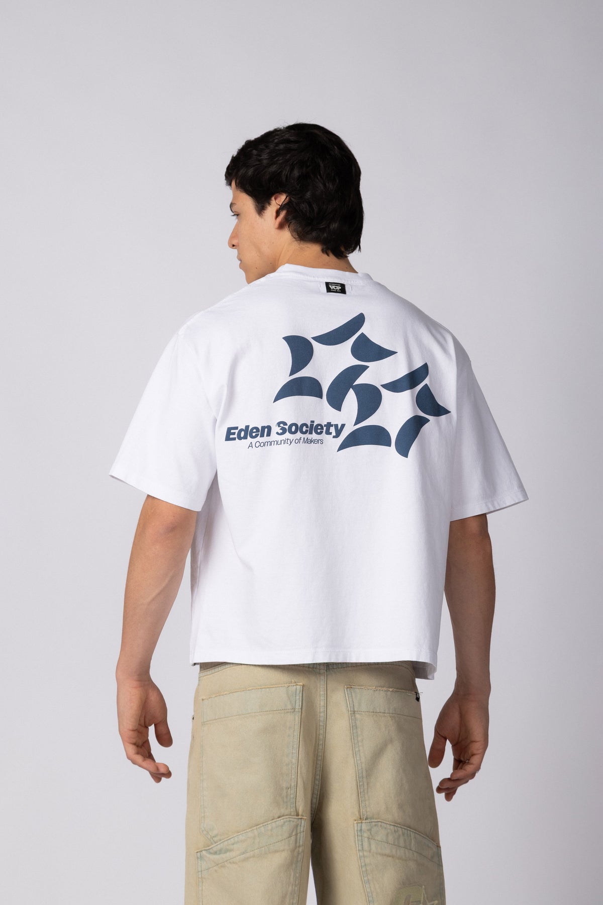 Remera Boxy XN Makers Blanca