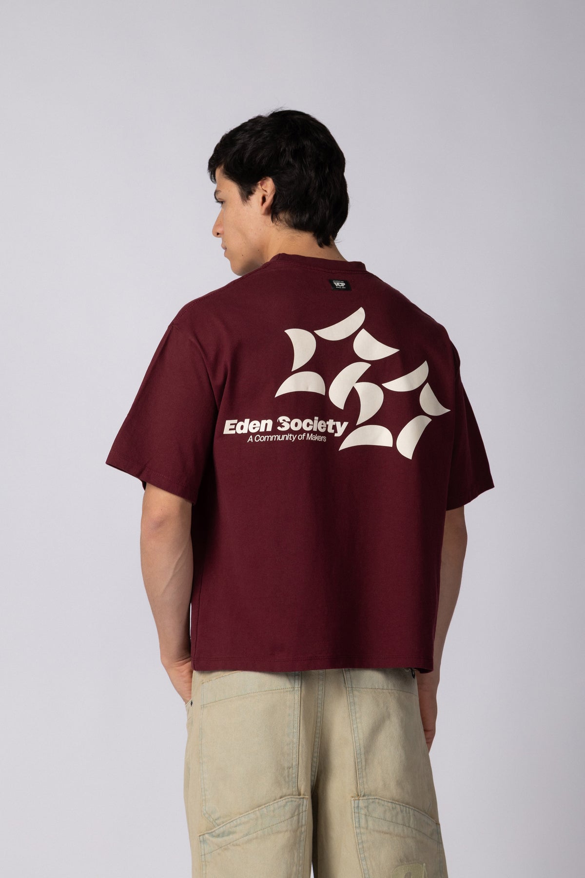 Remera Boxy XN Makers Bordo