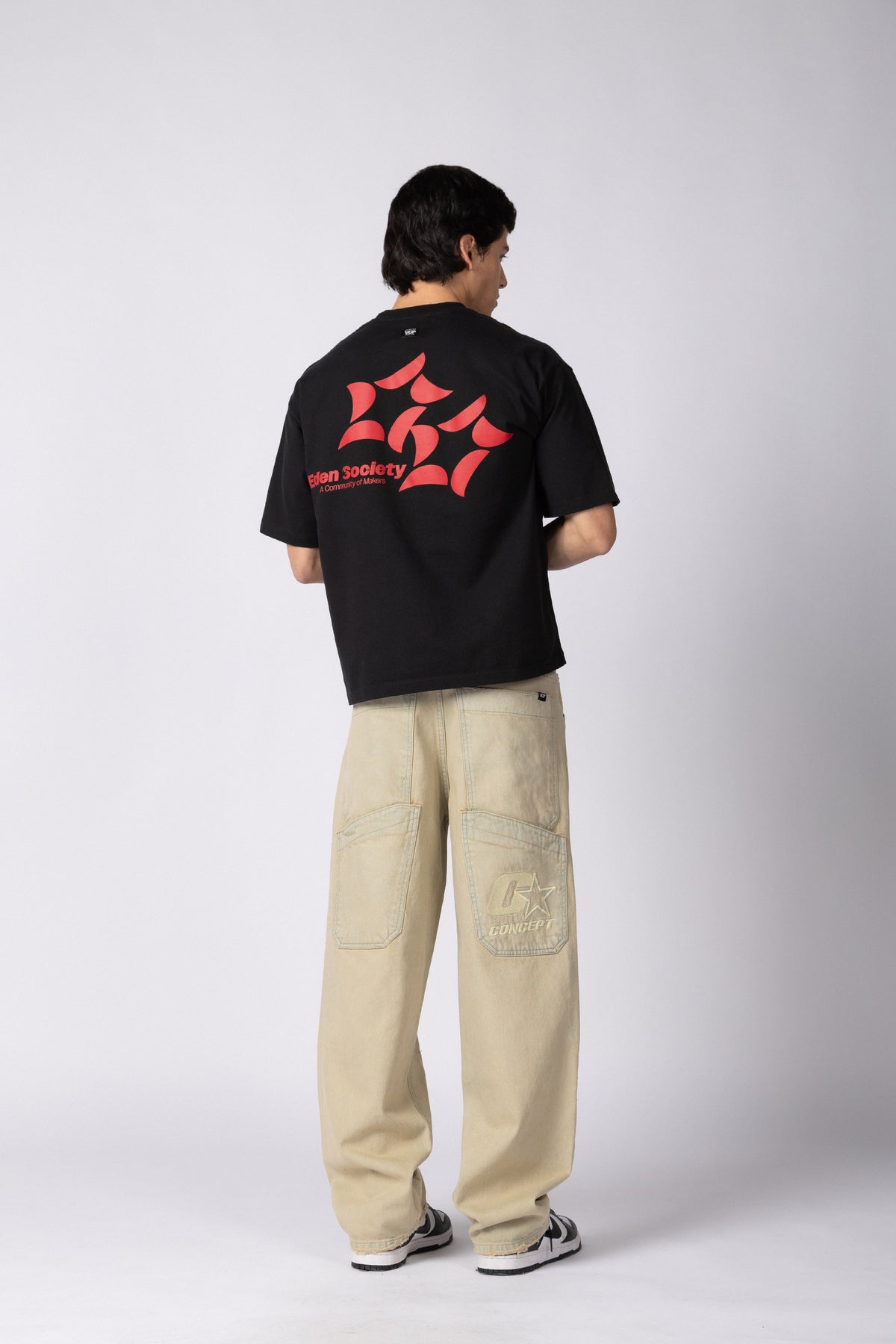 Remera Boxy XN Makers Negra