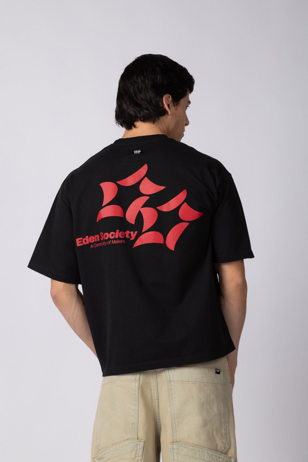 Remera Boxy XN Makers Negra
