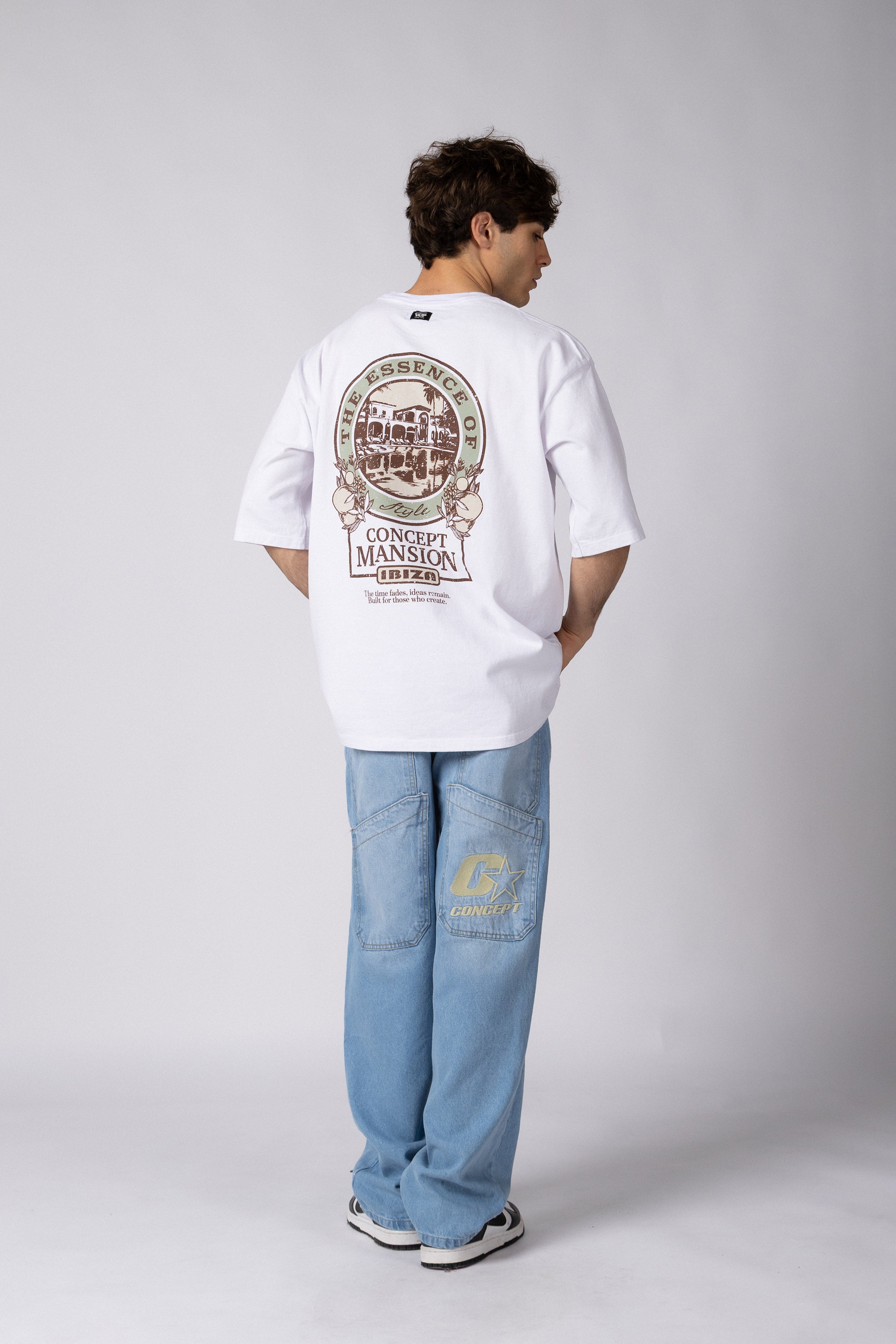Remera Over Rhy Mansion Blanca