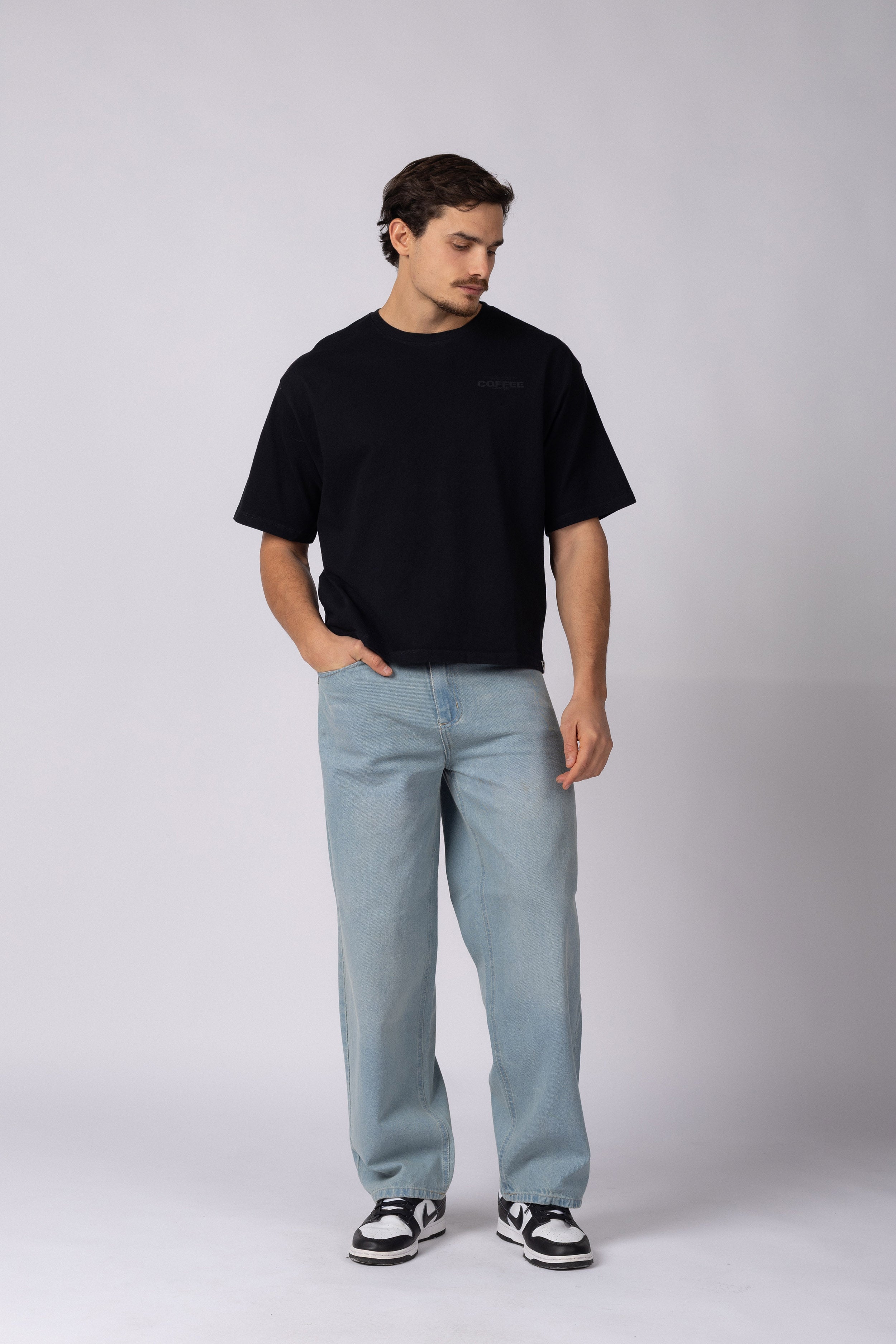 Remera Boxy ZX Mellow Negra