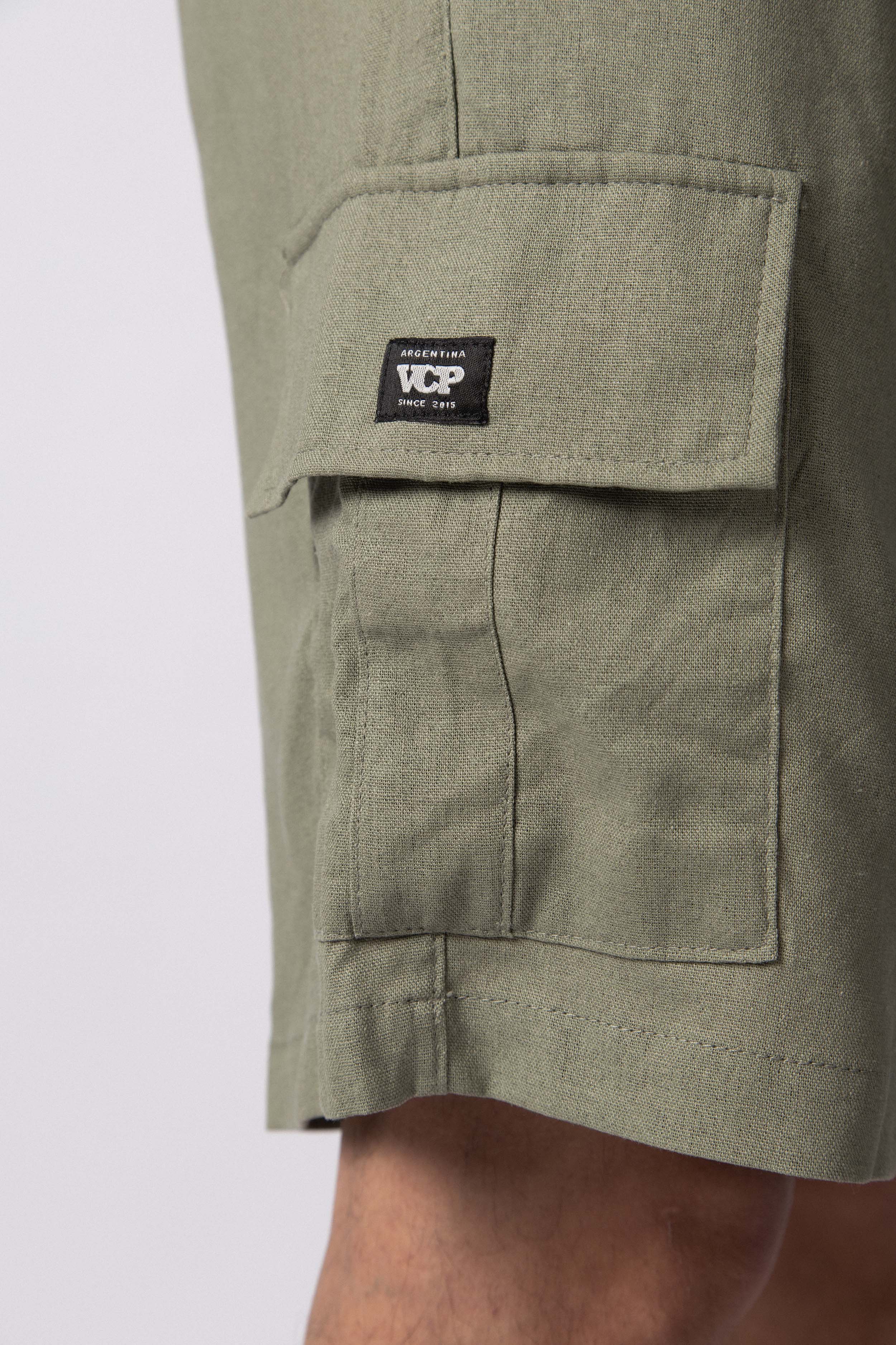 Bermuda Lino Cargo Yuno Militar