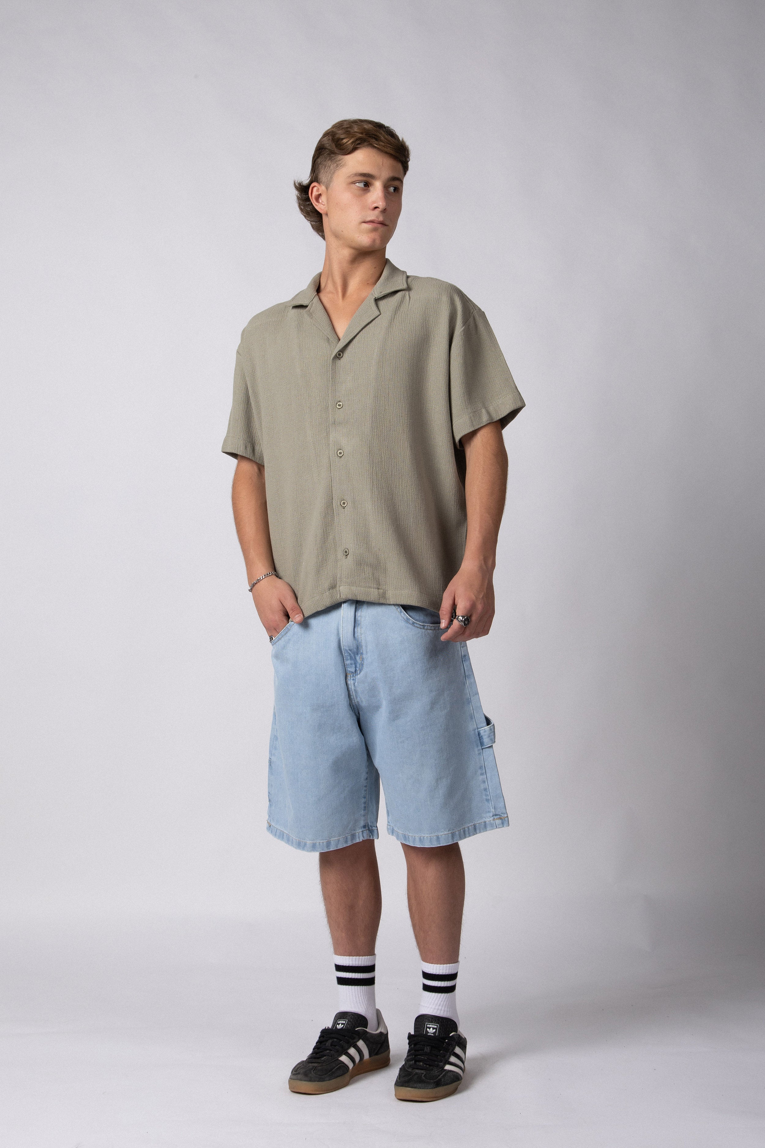 Camisa Manga Corta Lino Mont Militar