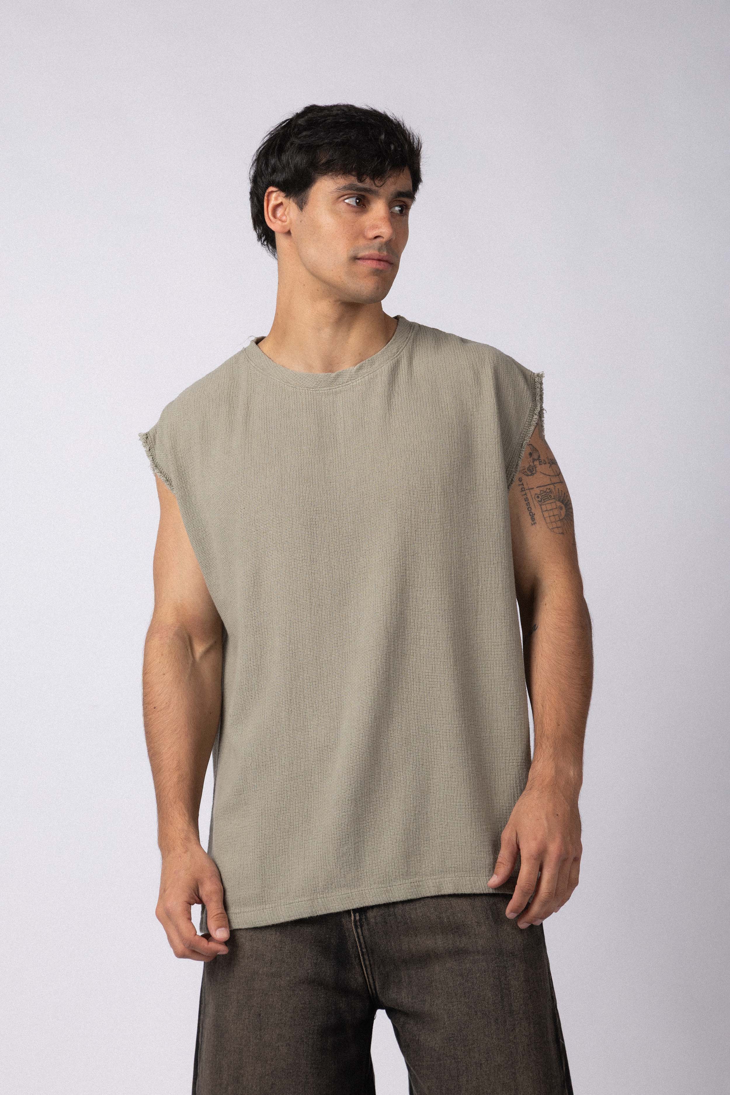 Musculosa Sudadera Tejida Dandy Militar
