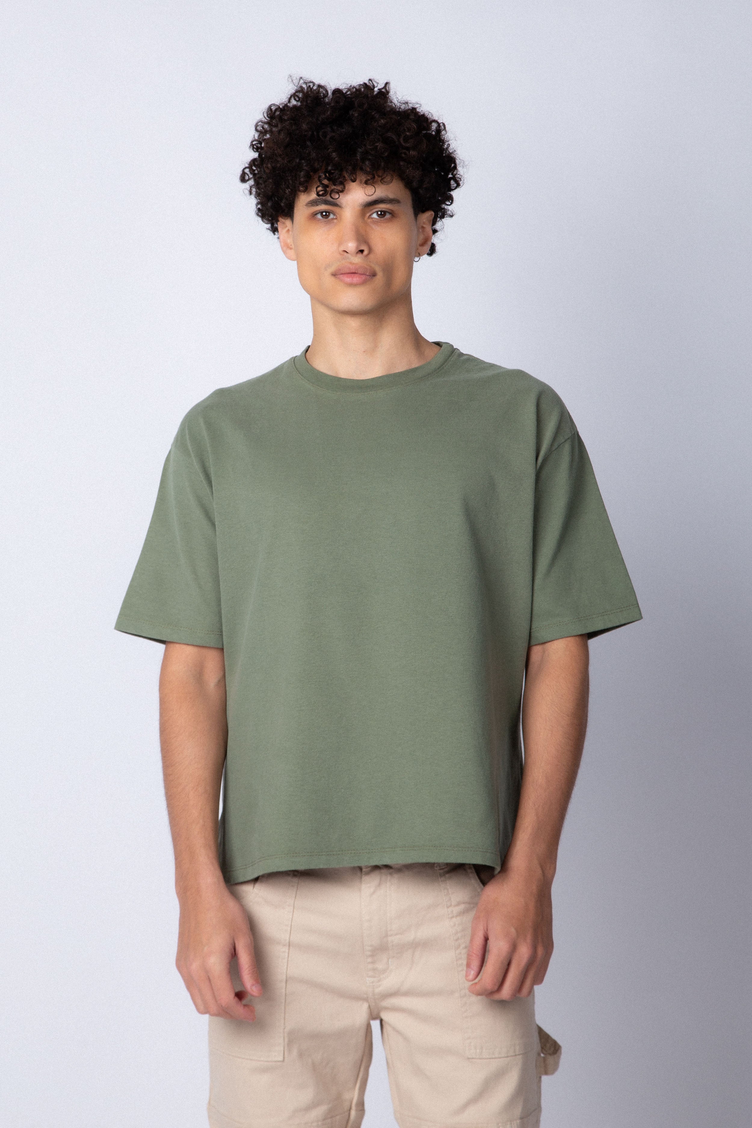 Remera Boxy Zac Militar