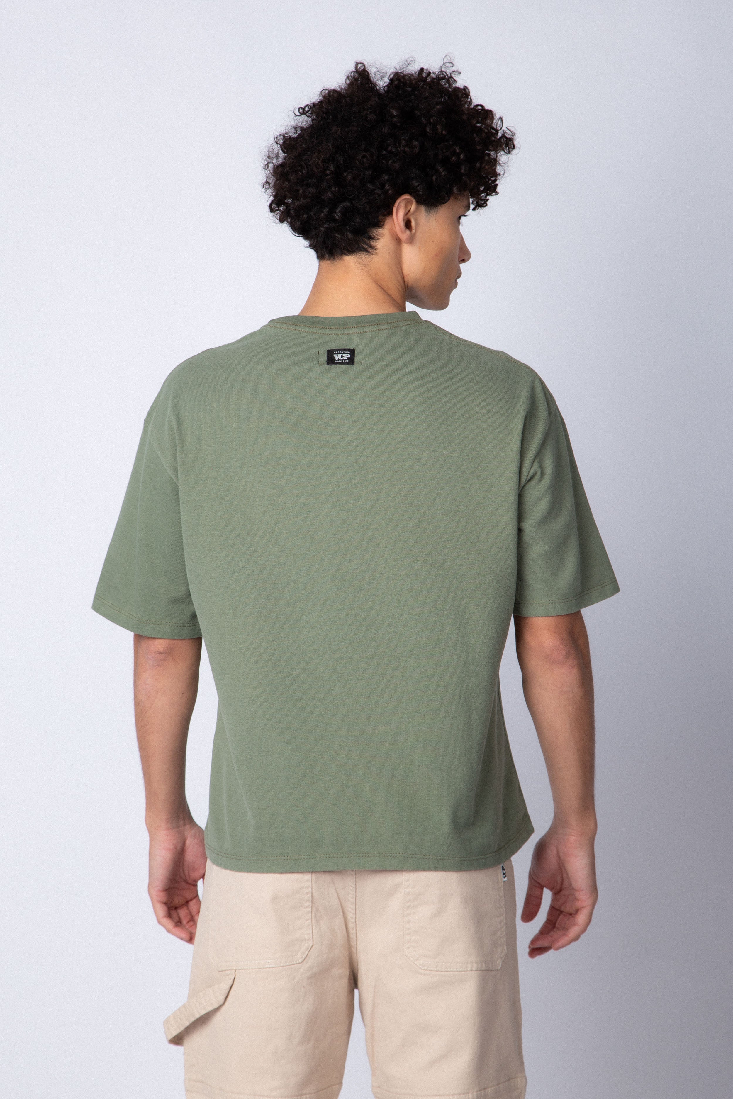 Remera Boxy Zac Militar