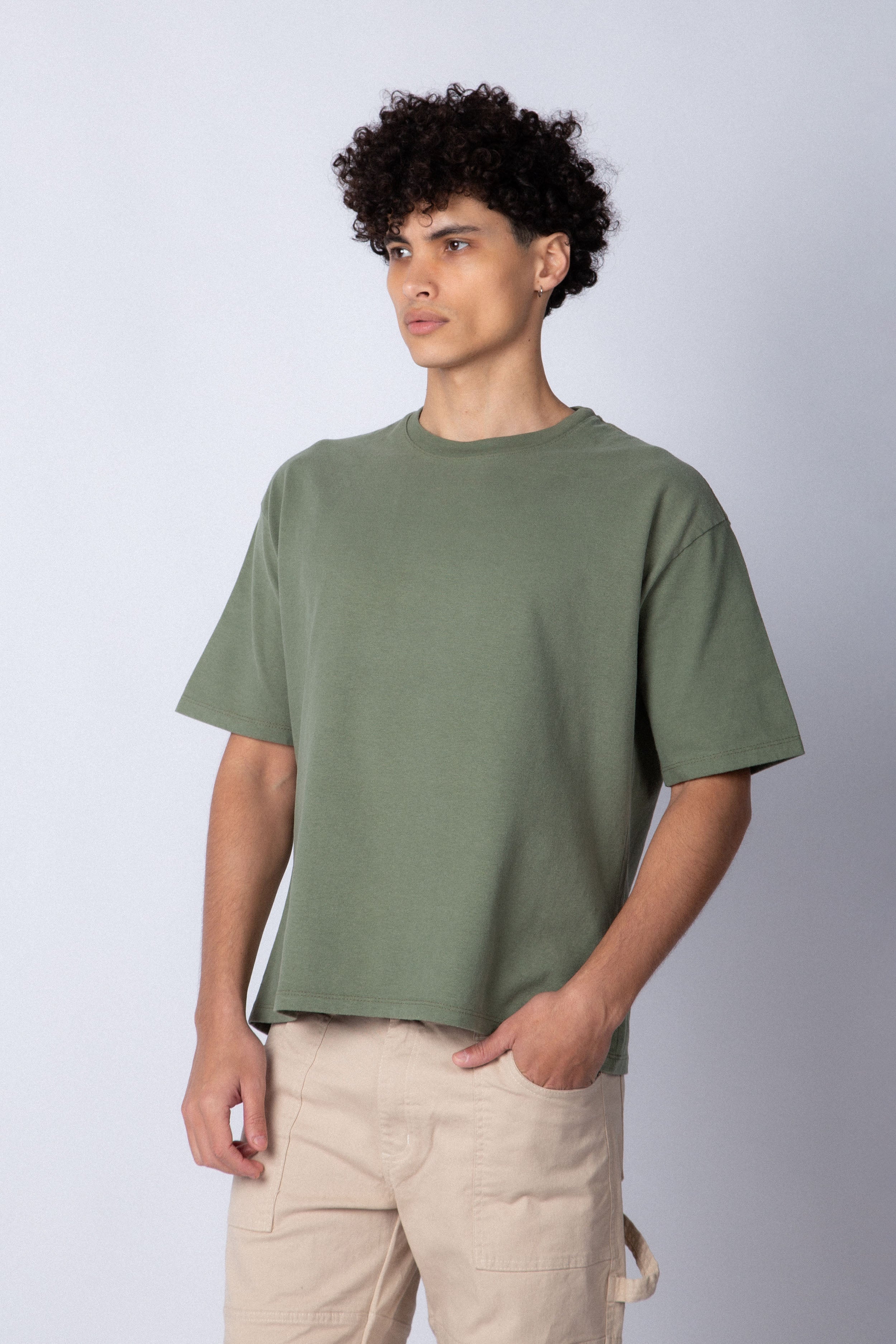 Remera Boxy Zac Militar