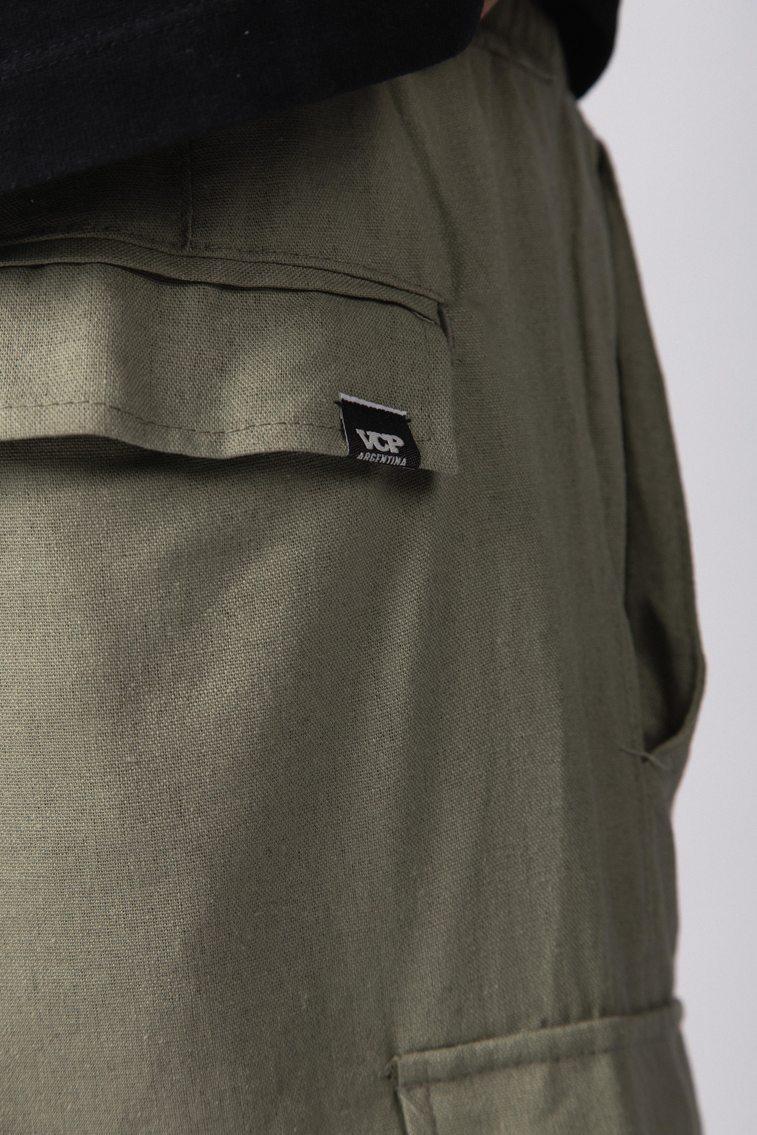 Bermuda Lino Cargo Yuno Militar