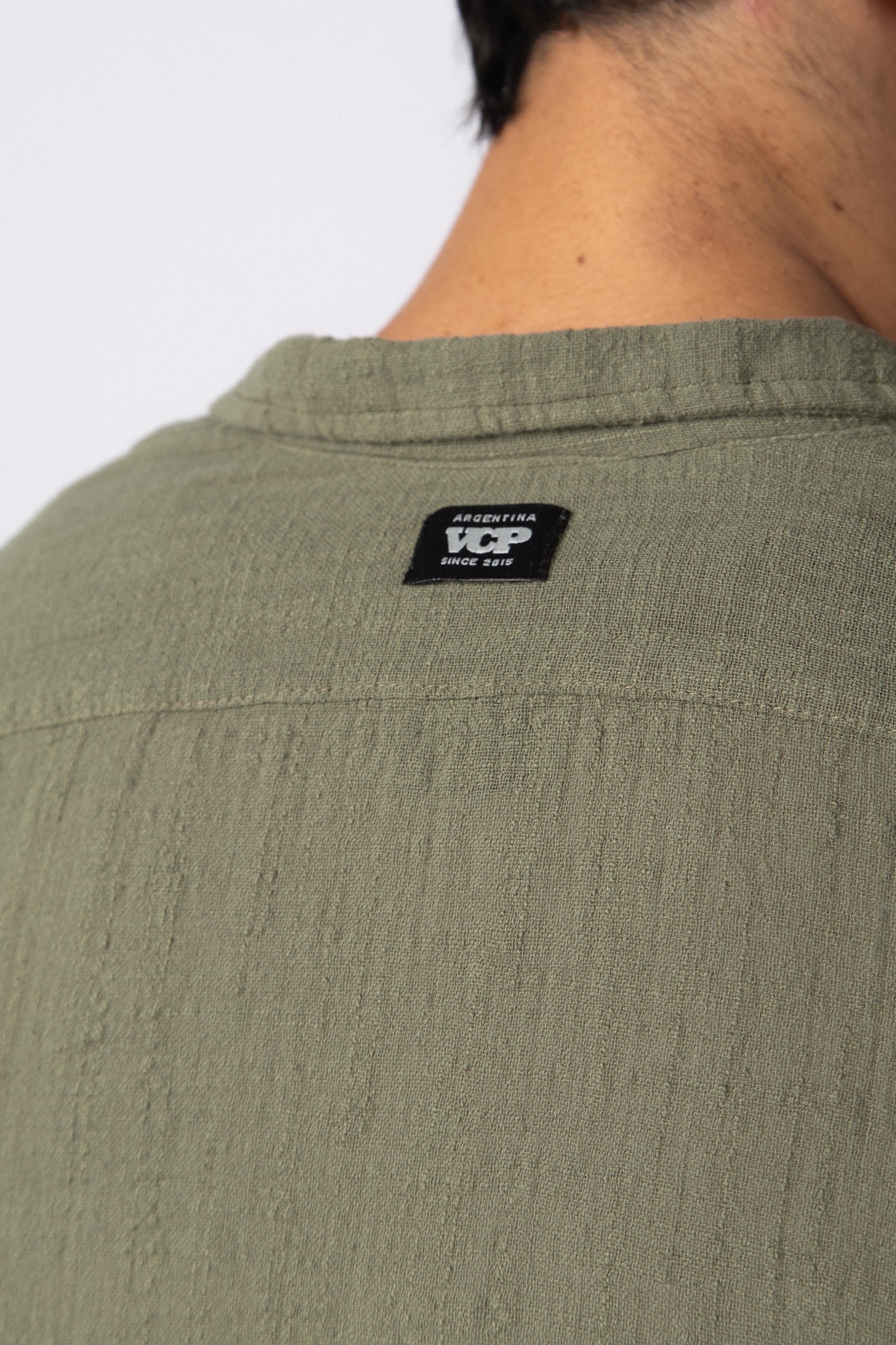 Camisa Manga Larga Lino Zen Militar