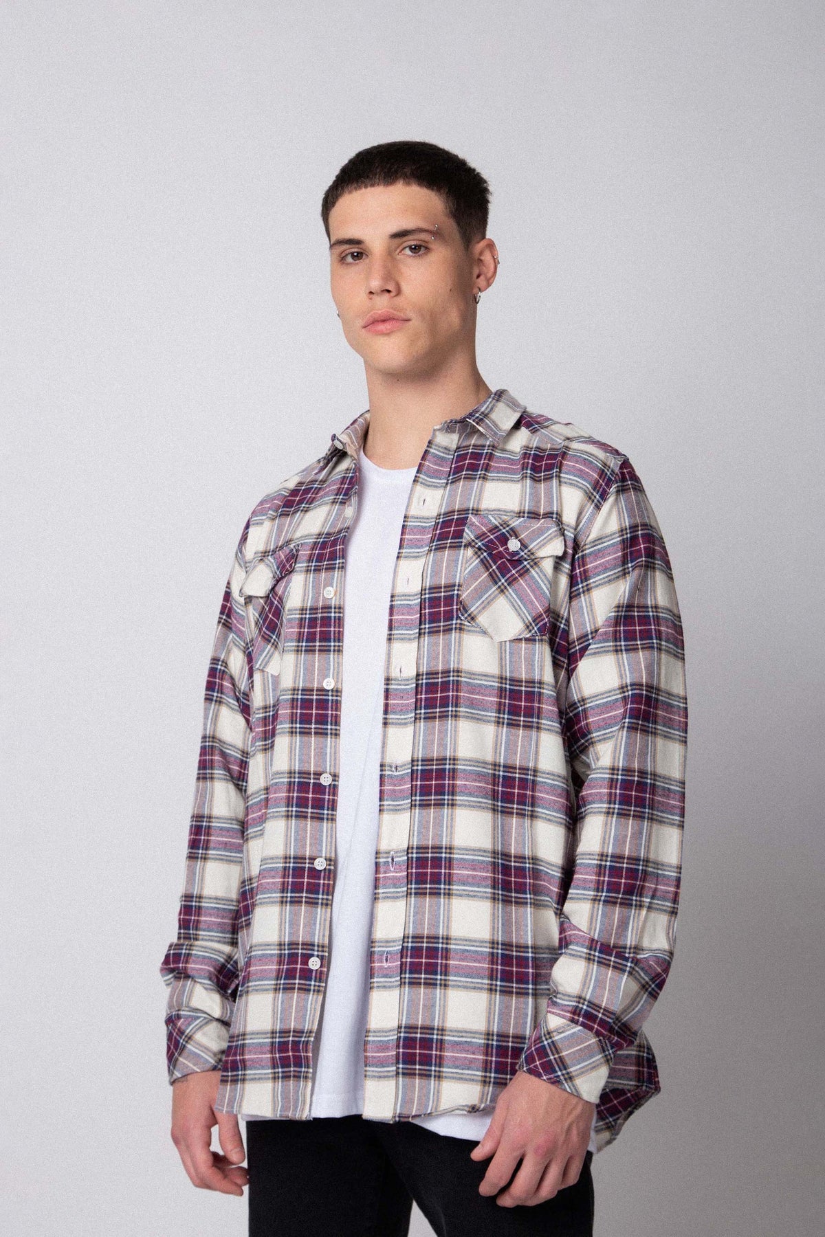 Camisa Holland Morado Cuadrille