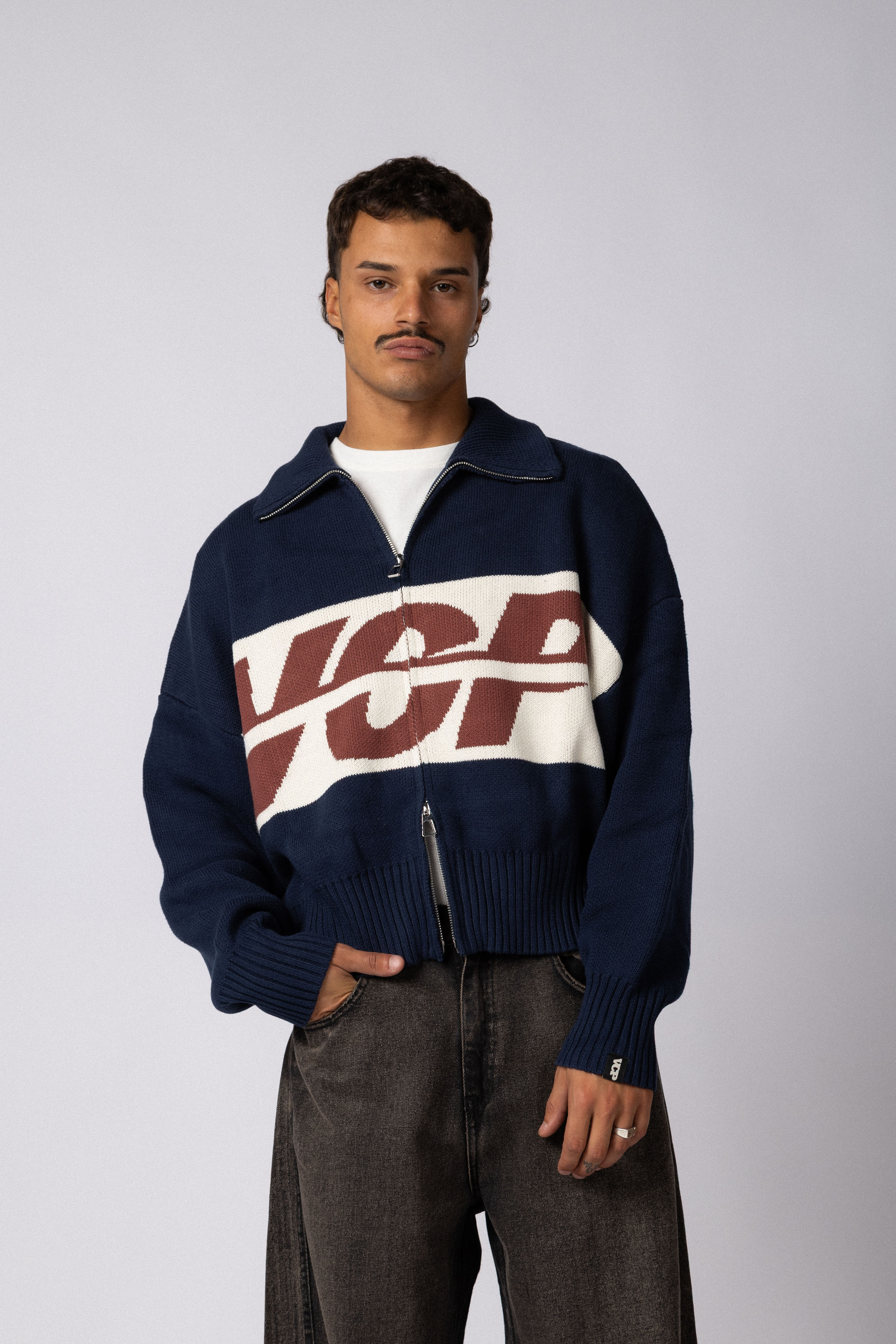 Campera Tejida ID Navy