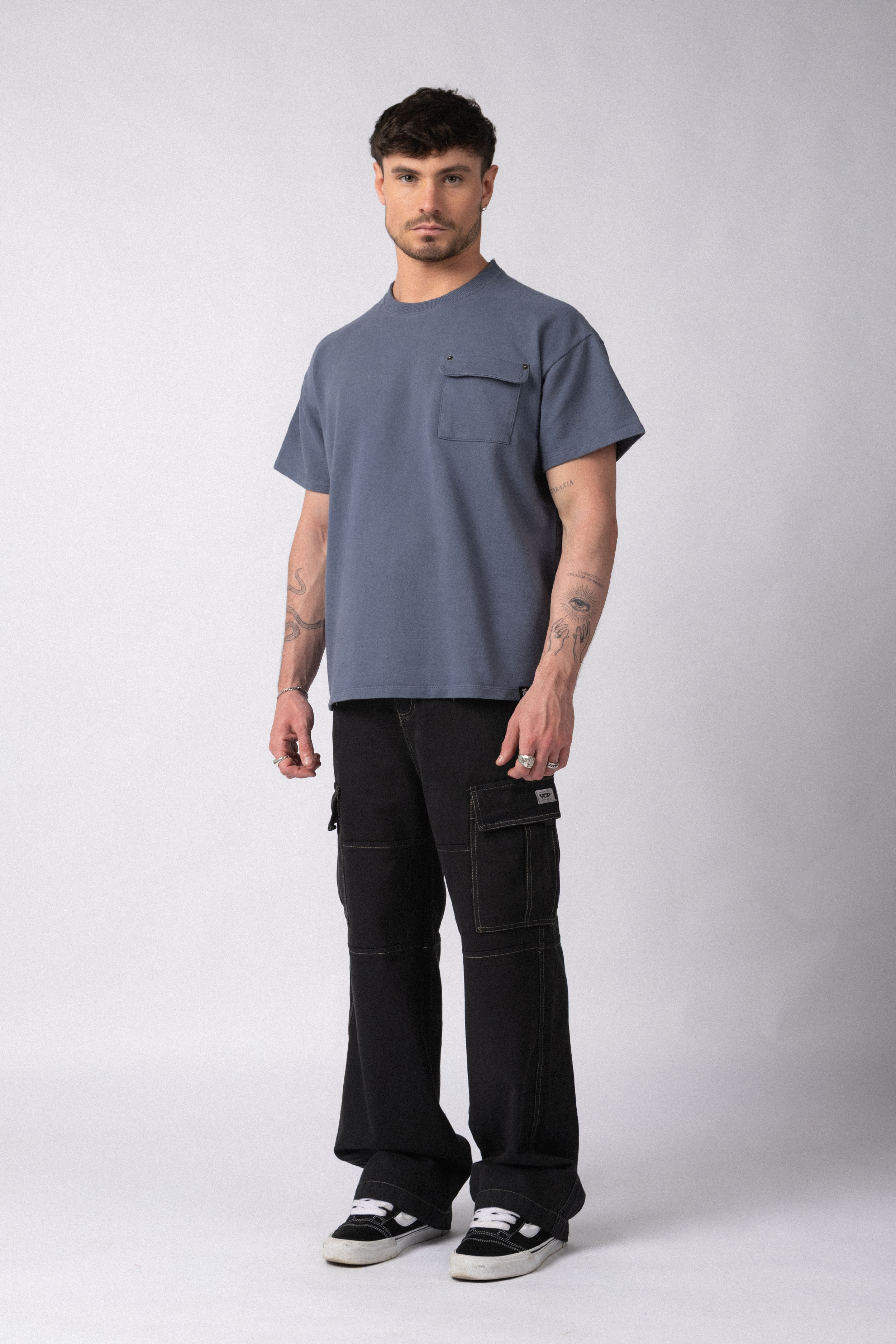 Remera Rustico Over Glow Navy