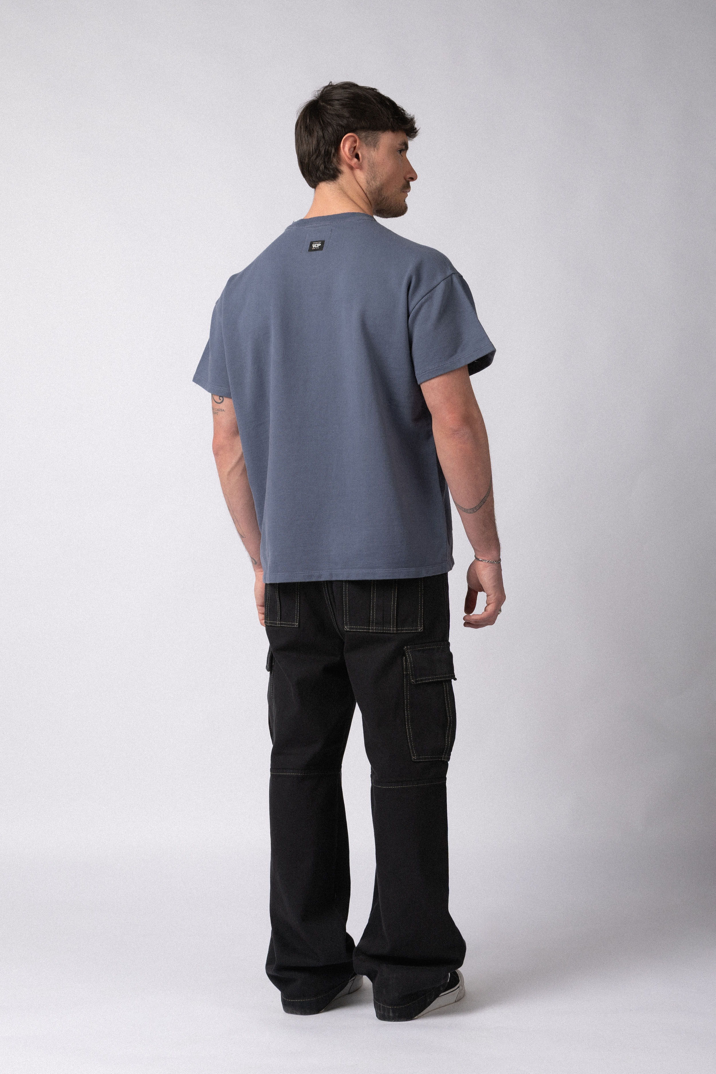 Remera Rustico Over Glow Navy