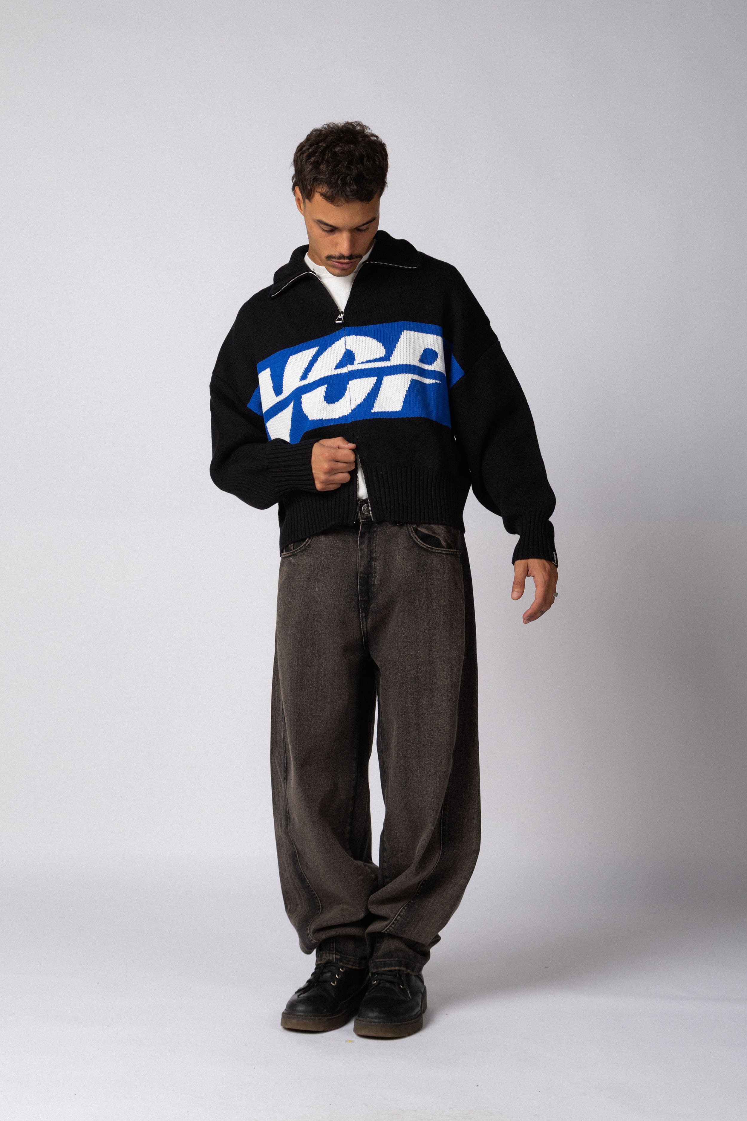 Campera Tejida ID Negra