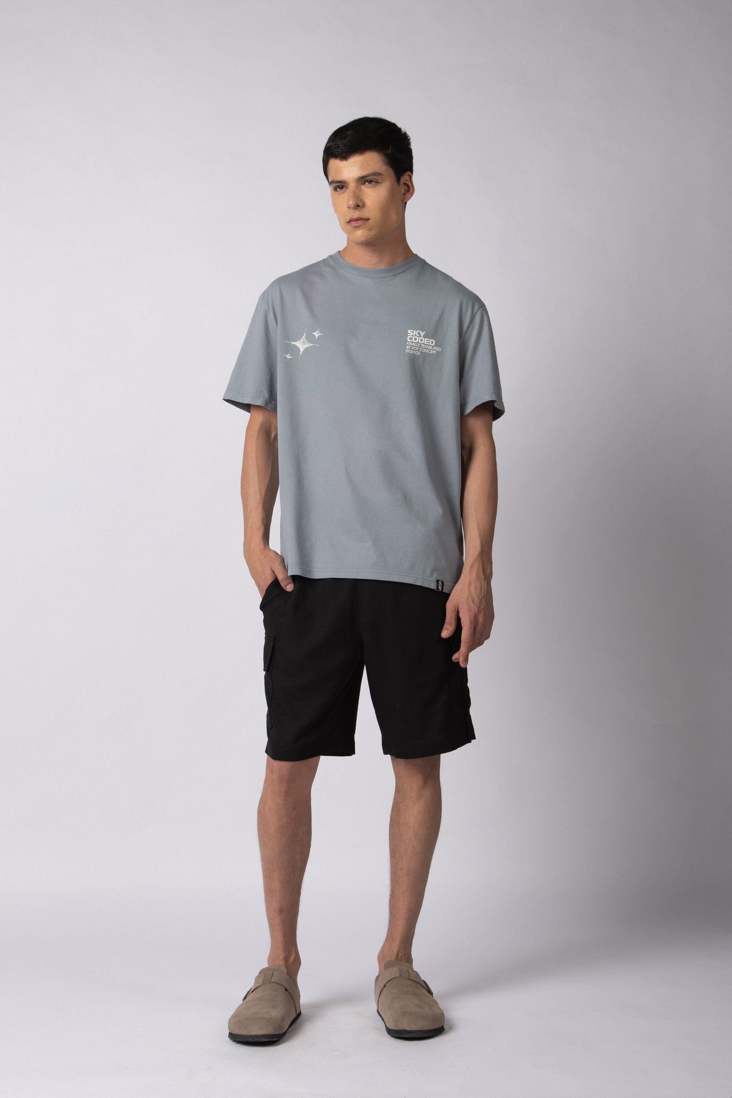 Bermuda Lino Cargo Yuno Negra