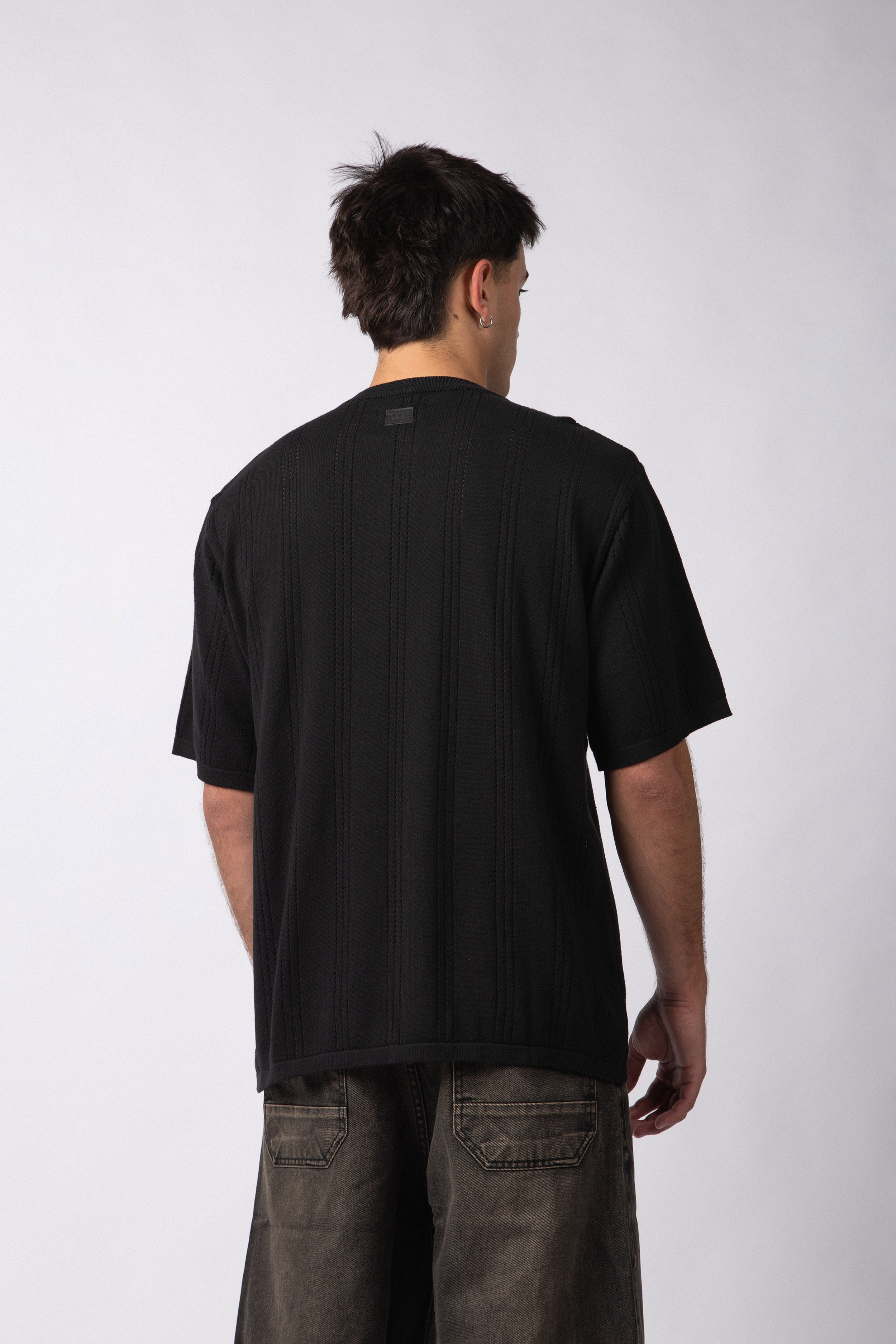 Remera Tejida Vito Negra