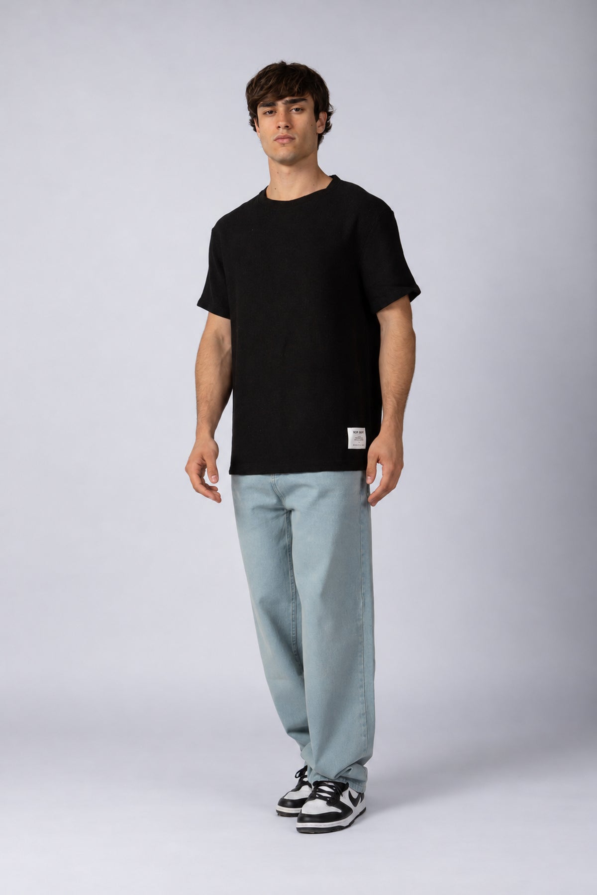 Remera Lino Giel Negra