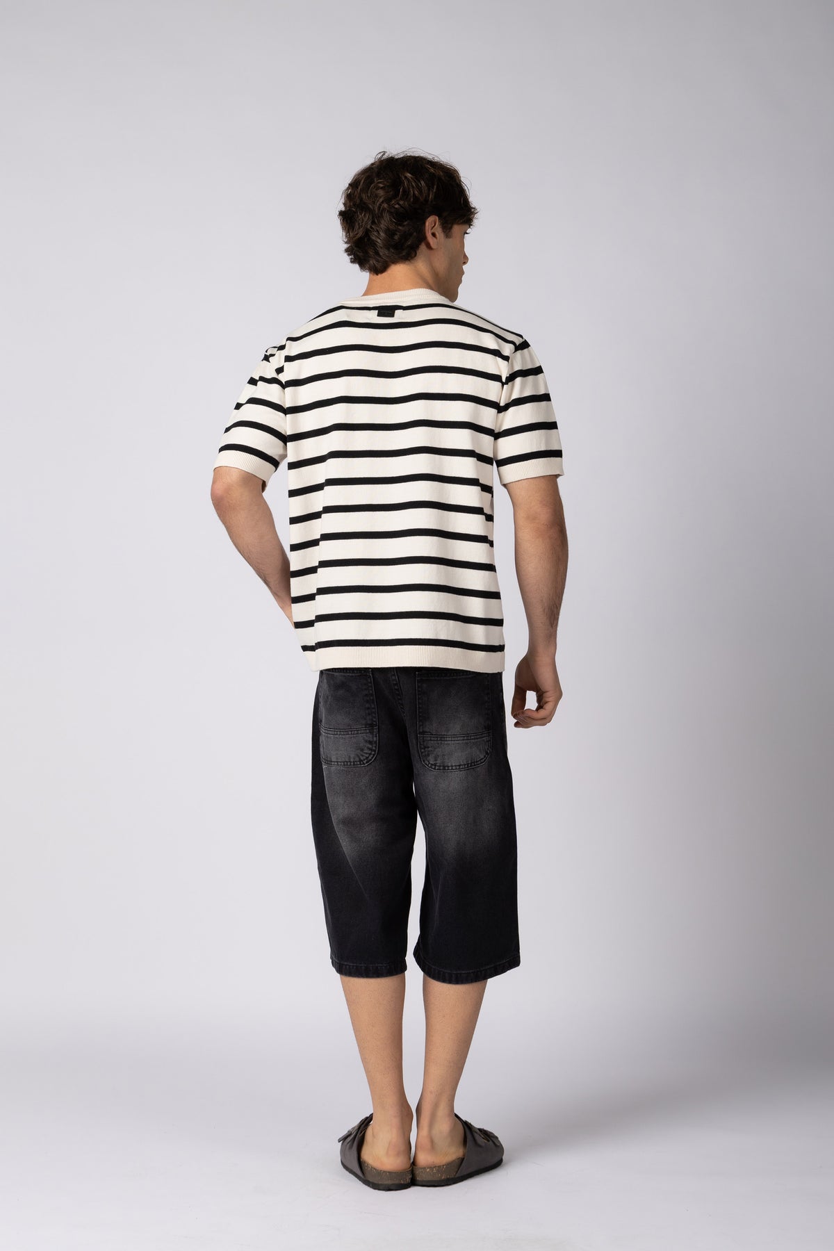 Bermuda Jean Baggy Draw Negra