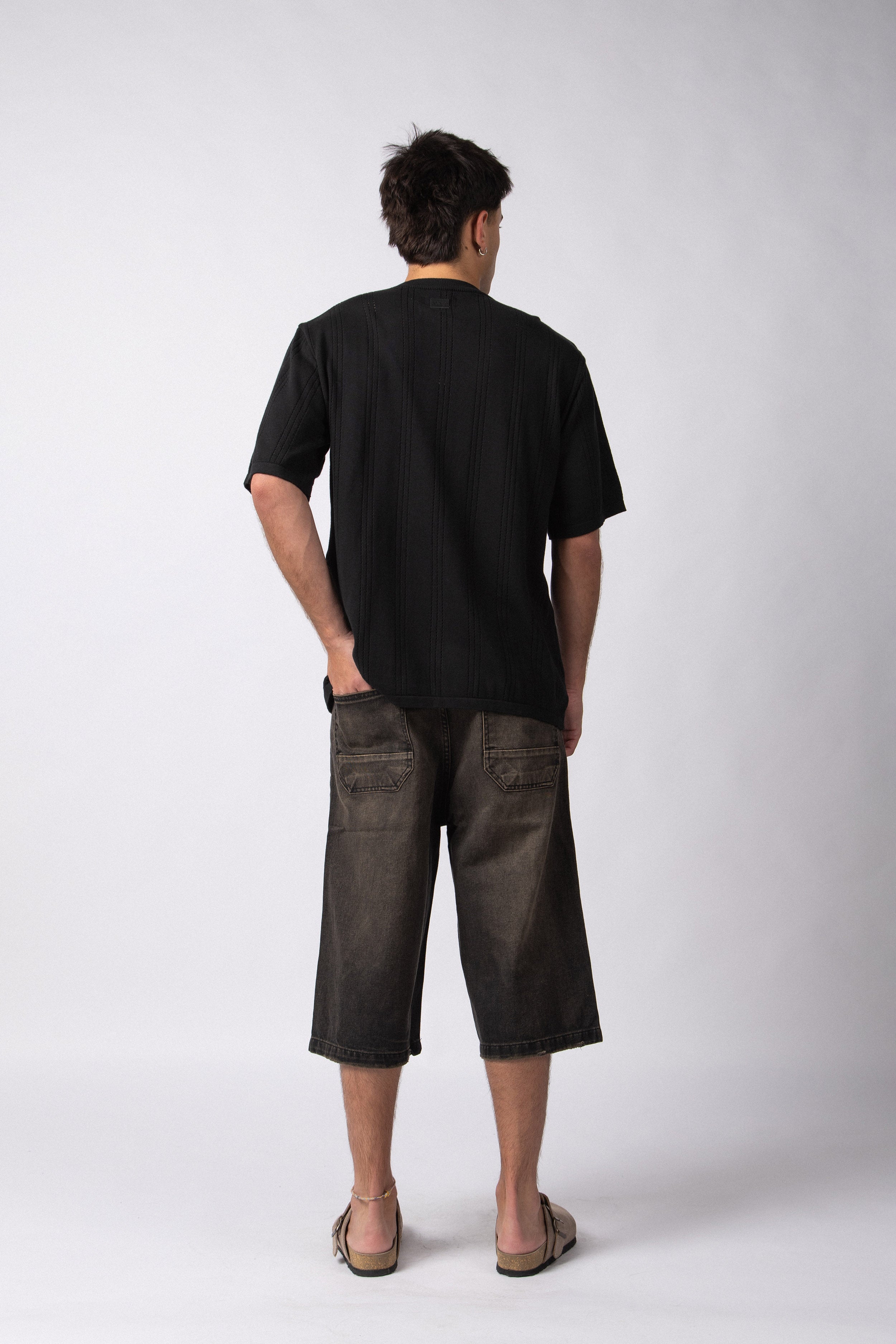 Remera Tejida Vito Negra