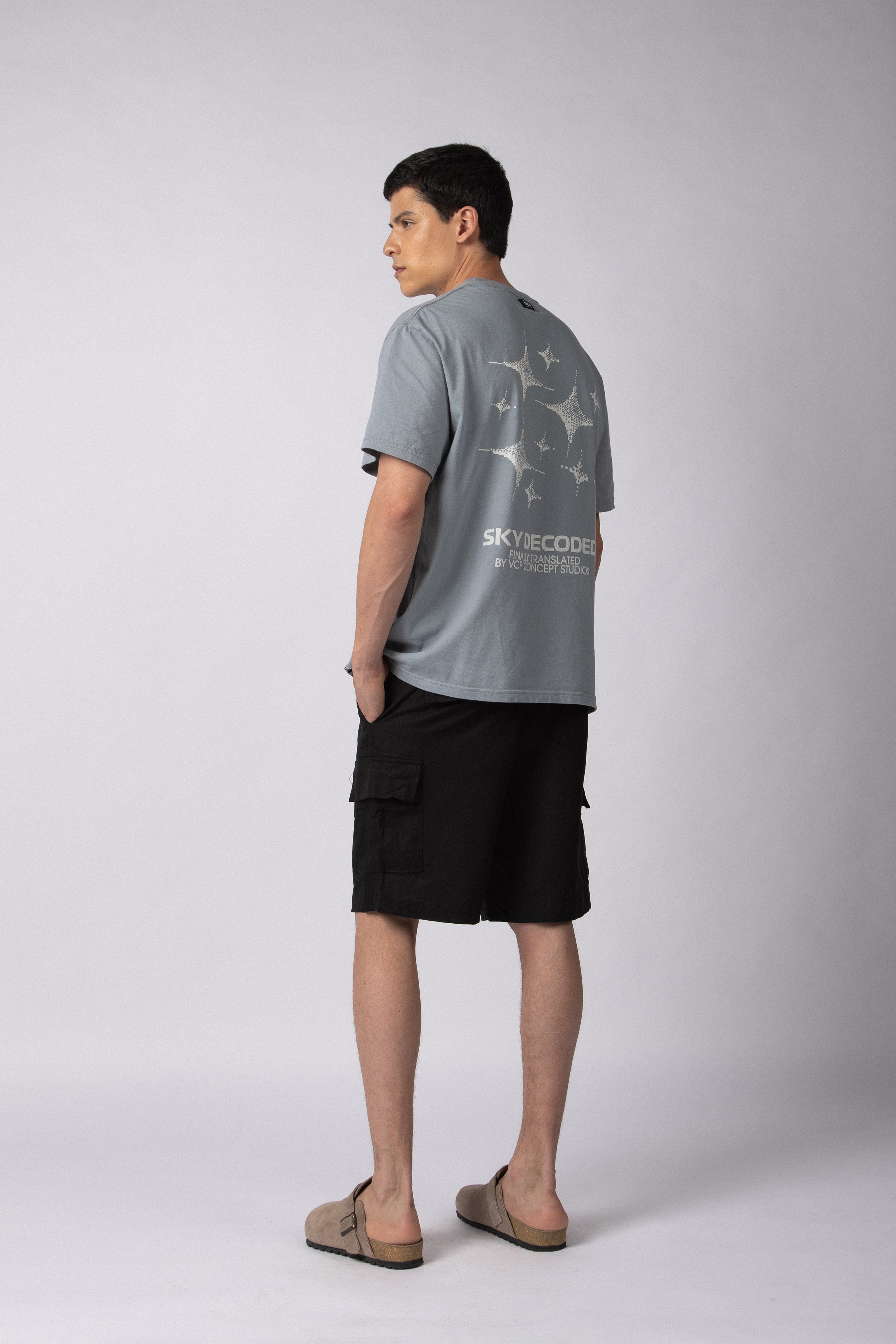 Bermuda Lino Cargo Yuno Negra