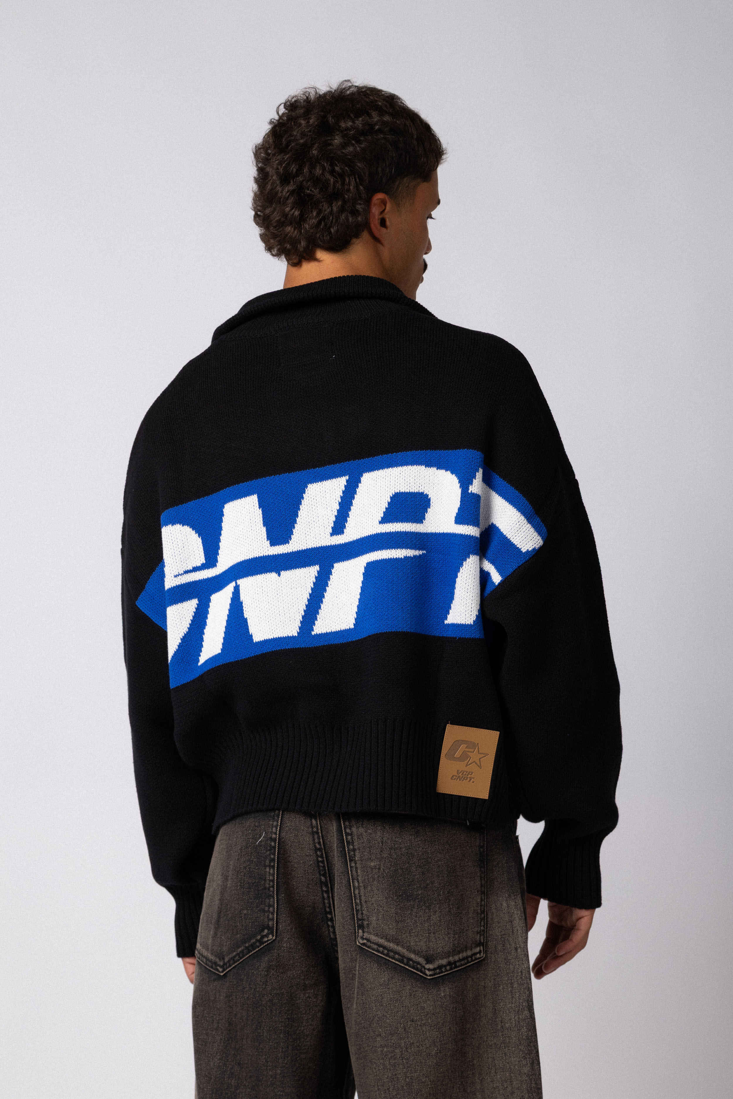Campera Tejida ID Negra