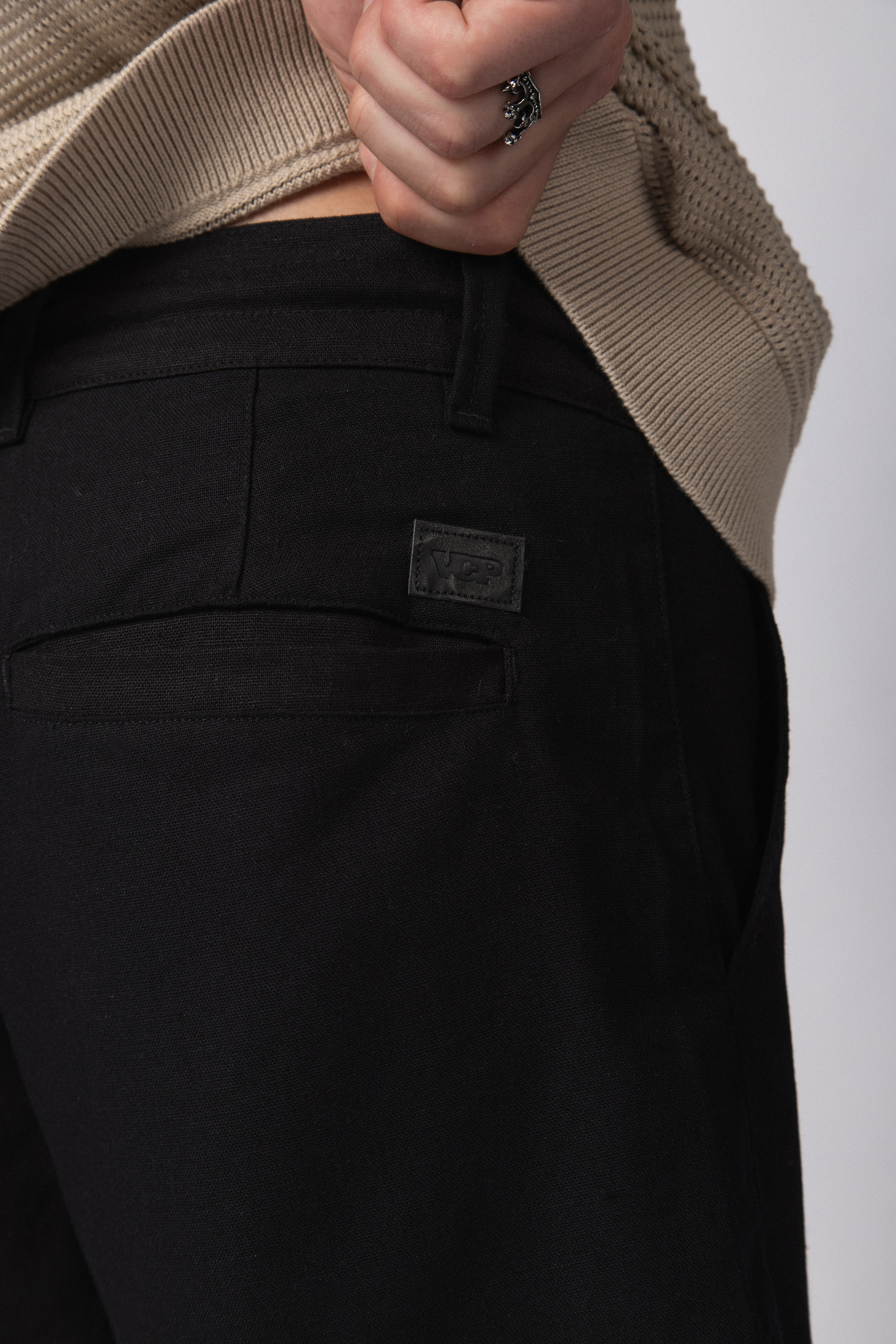 Bermuda Lino Rex Negra