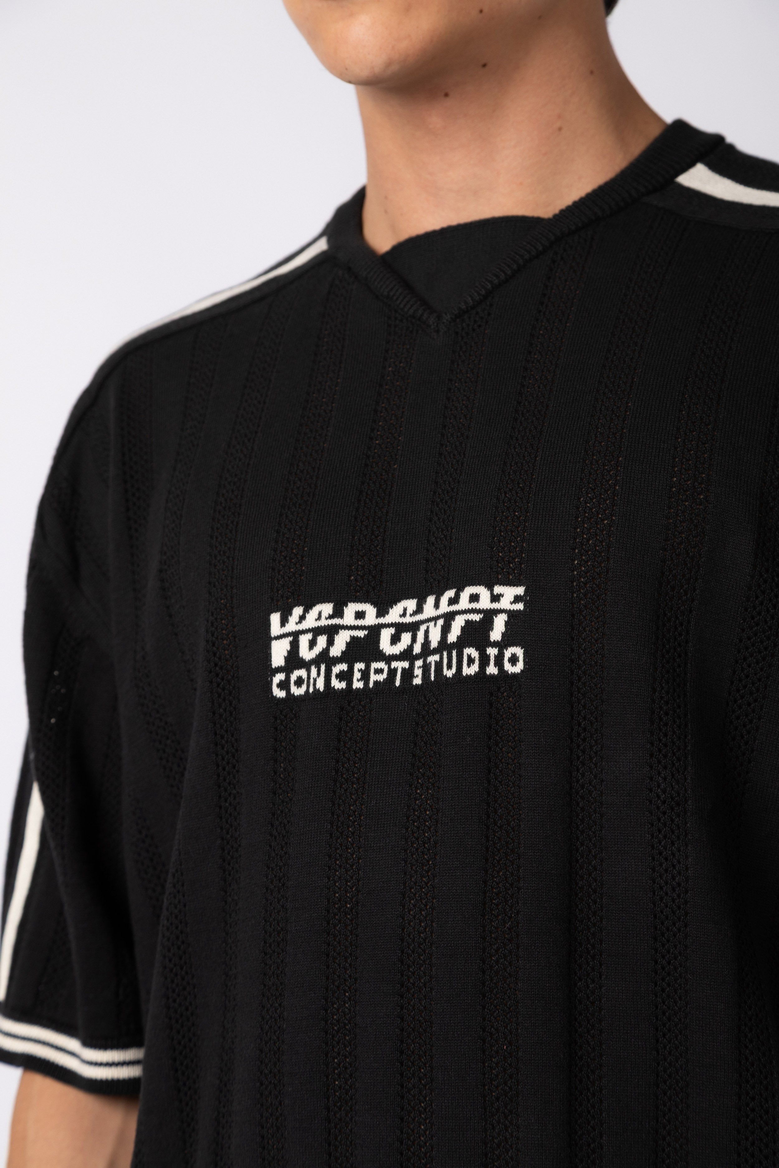Remera Tejida Sport Negra