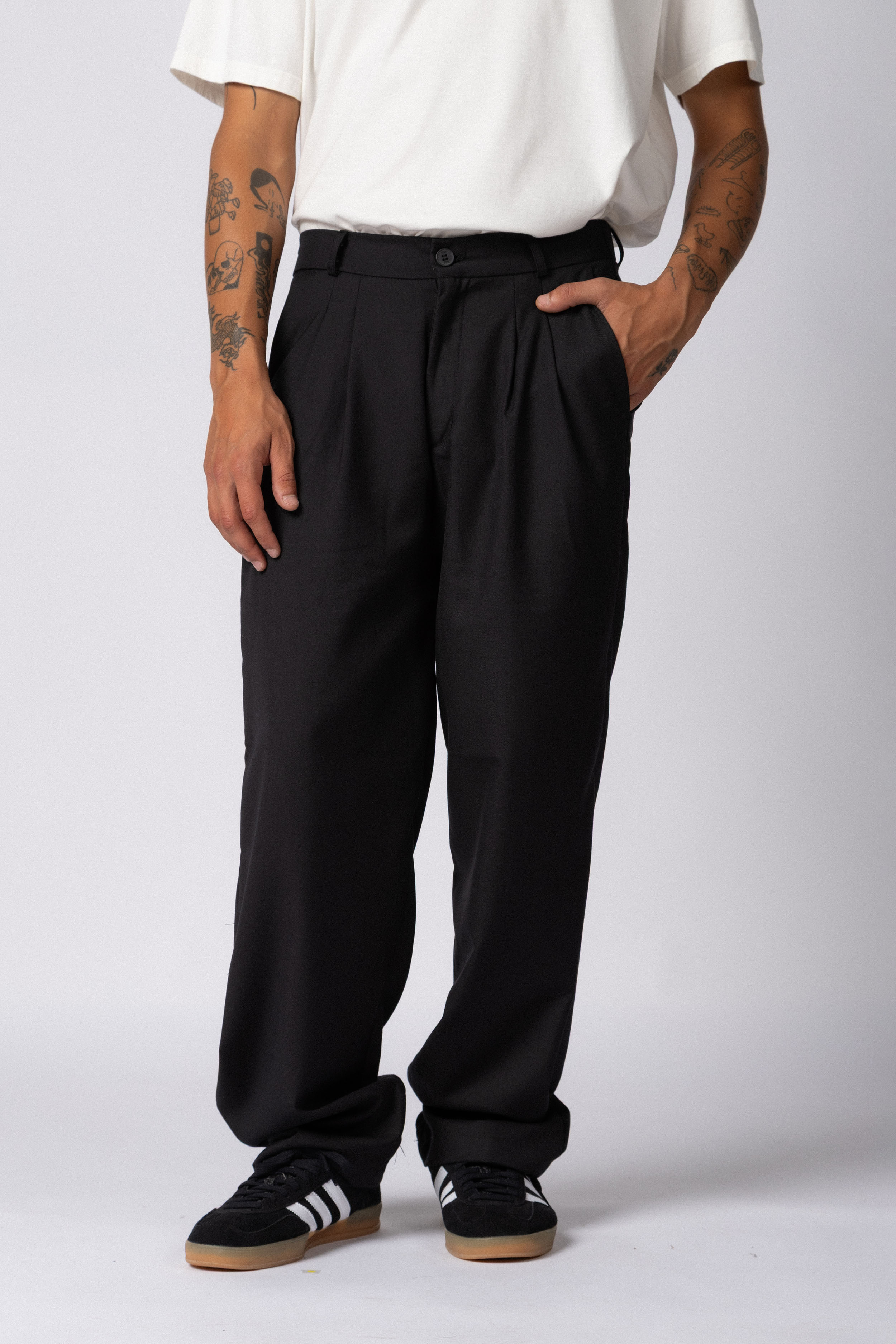 Pantalon Sastrero Baggy Drey Negro