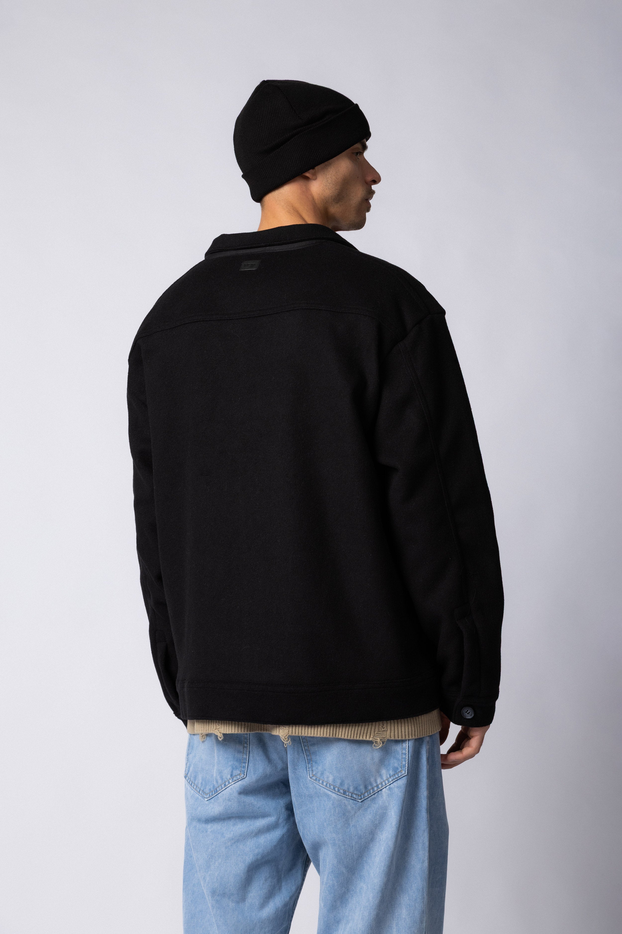 Coat Duffel Negro