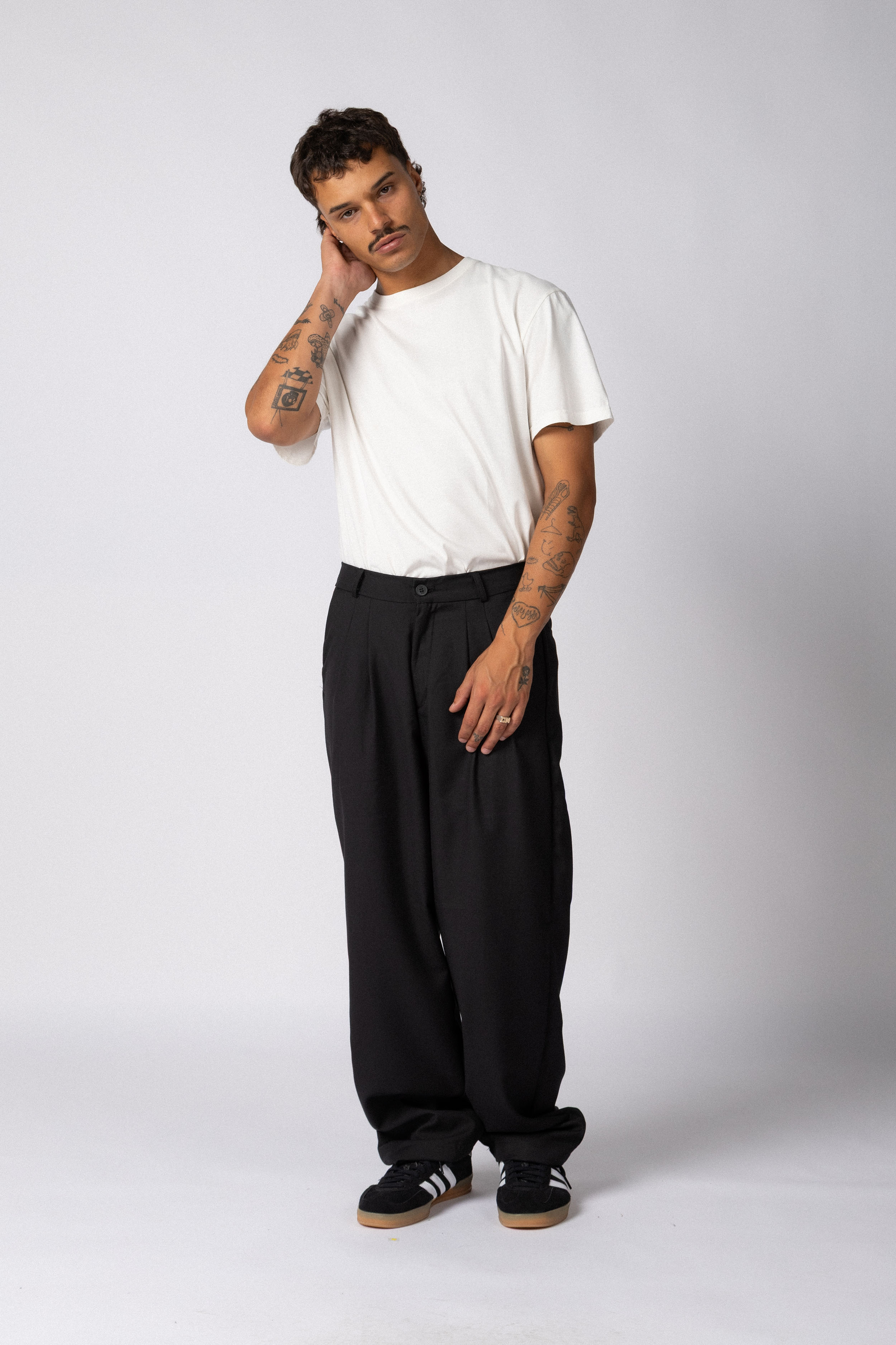 Pantalon Sastrero Baggy Drey Negro