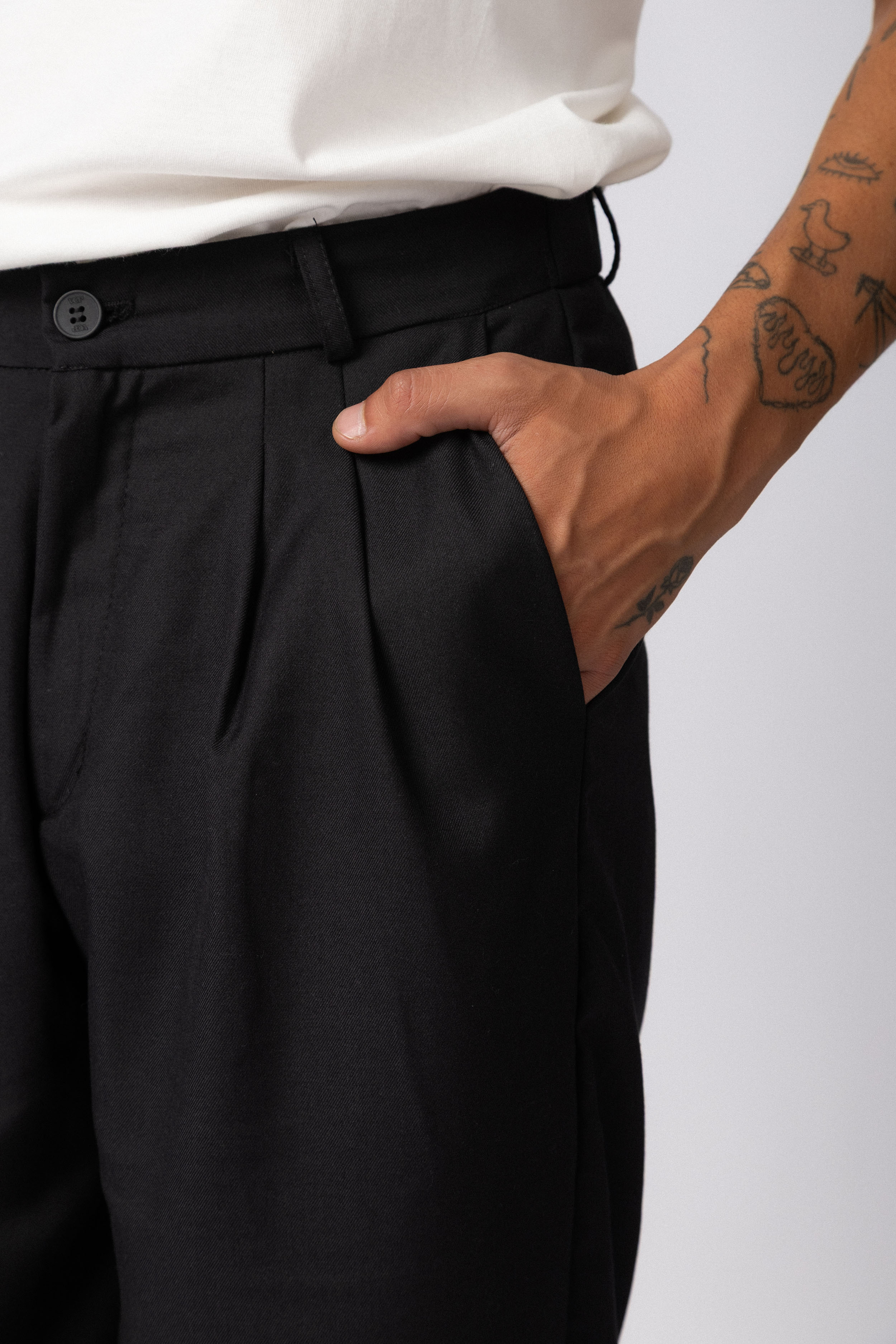 Pantalon Sastrero Baggy Drey Negro